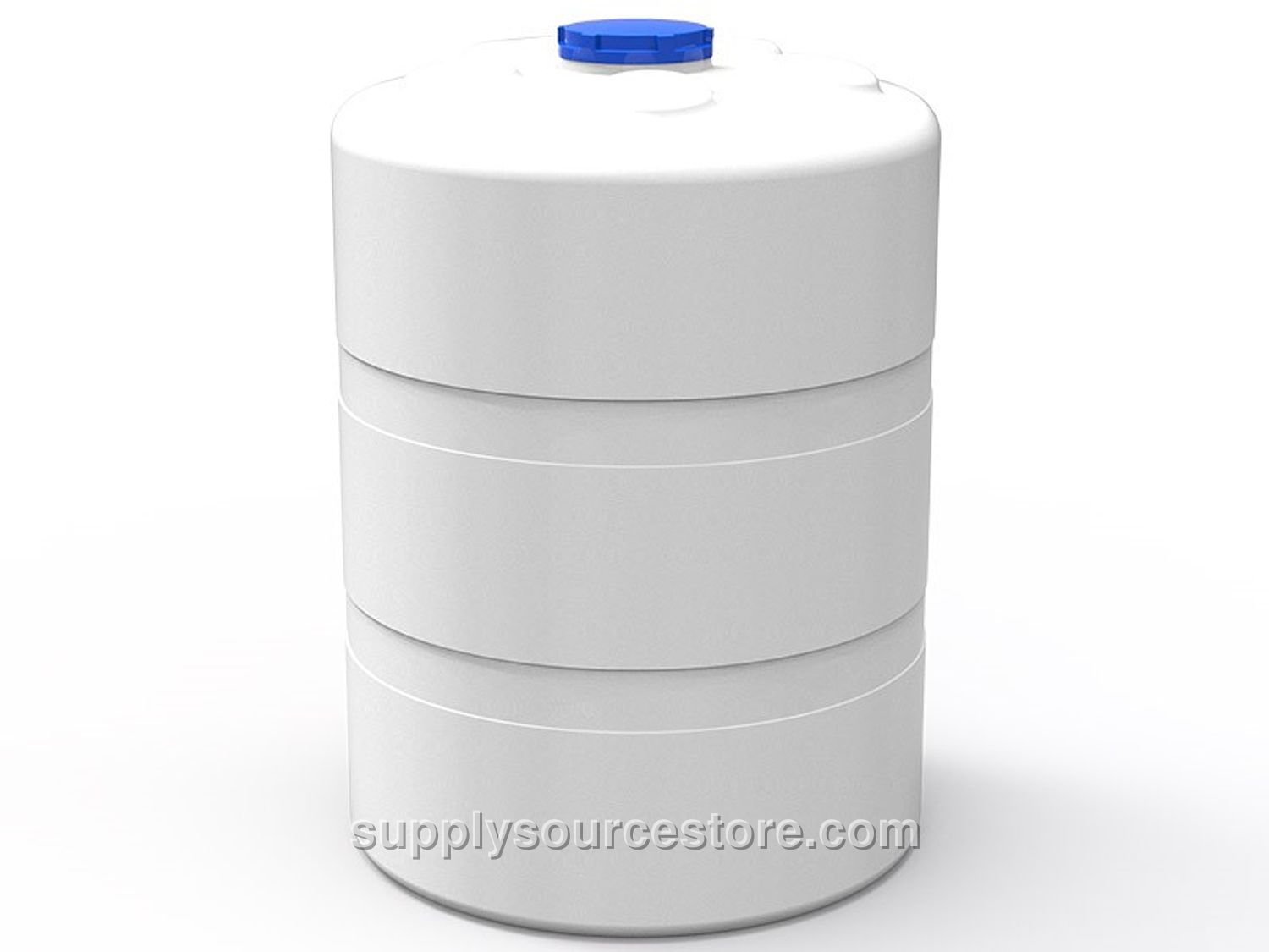 3000 Lt Vertical Polyethylene Tank White DD-07