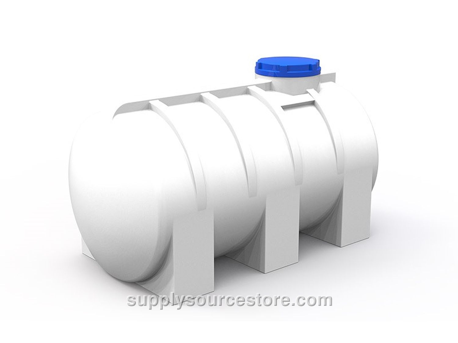 1000 Lt Horizontal Polyethylene Tank White YD-06