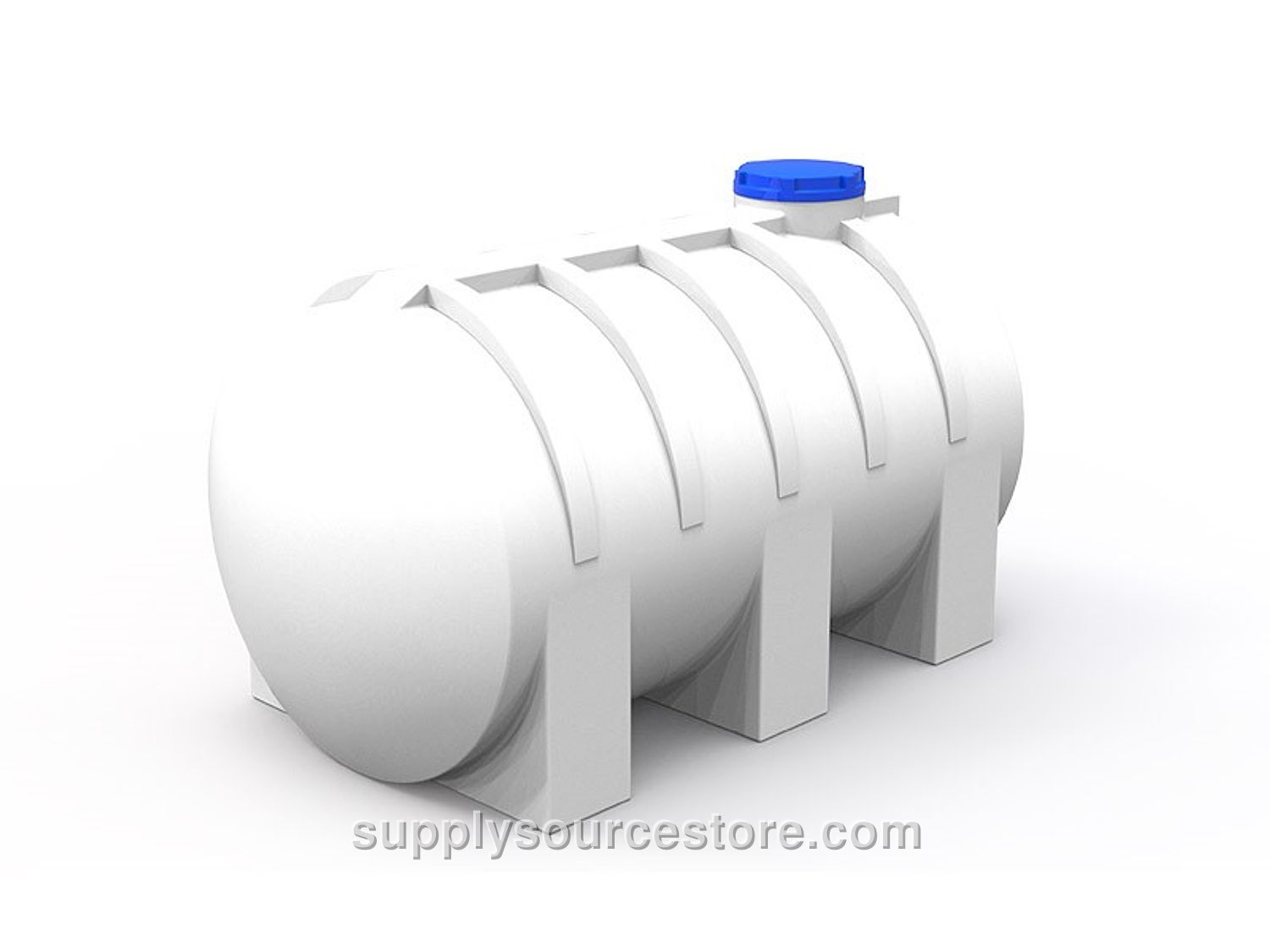 2000 Lt Horizontal Polyethylene Tank White YD-07