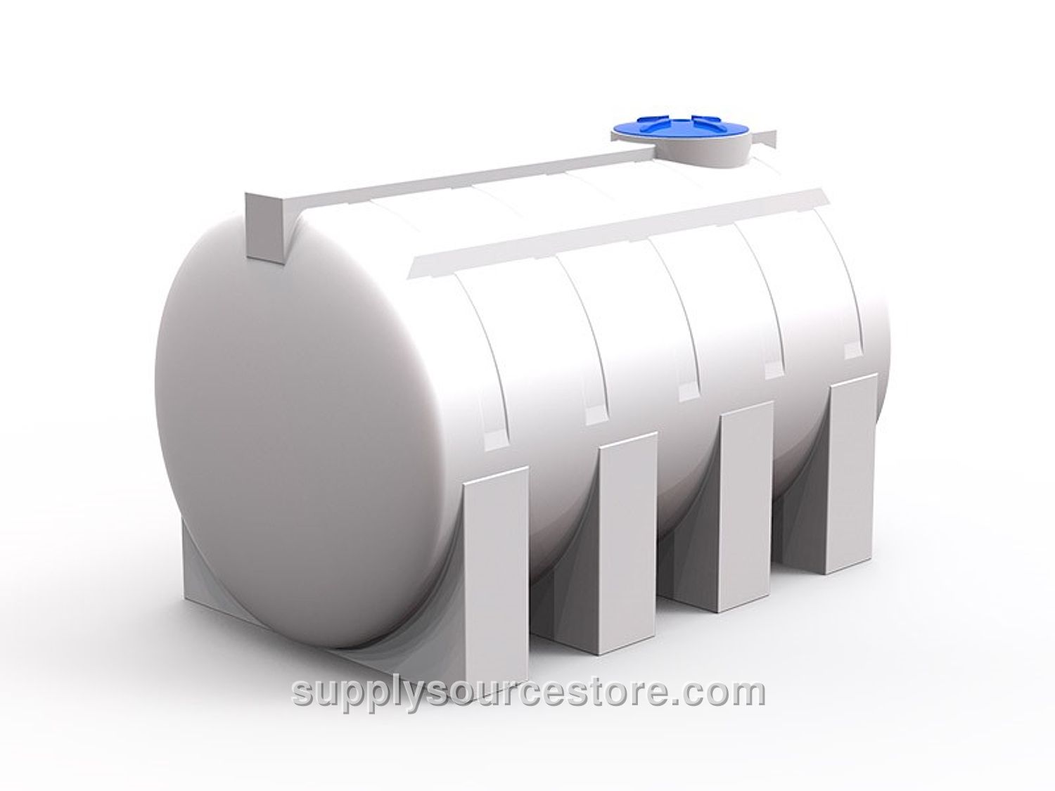 3000 Lt Horizontal Polyethylene Tank White YD-08