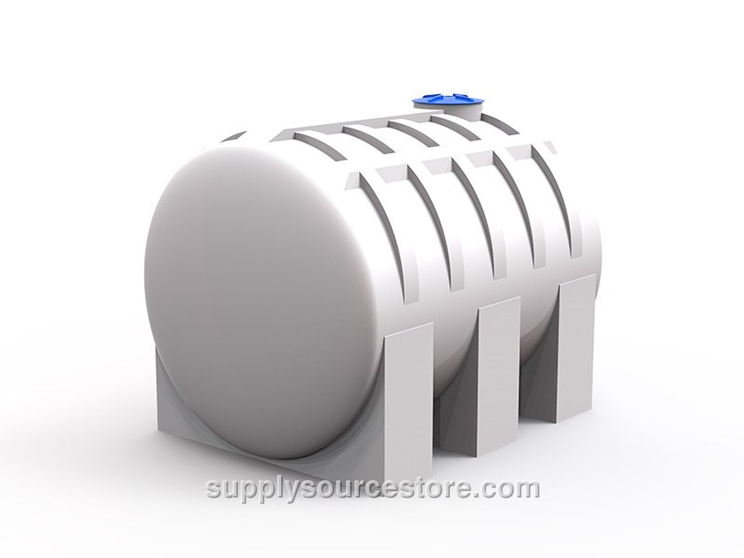 5000 Lt Horizontal Polyethylene Tank White YD-09