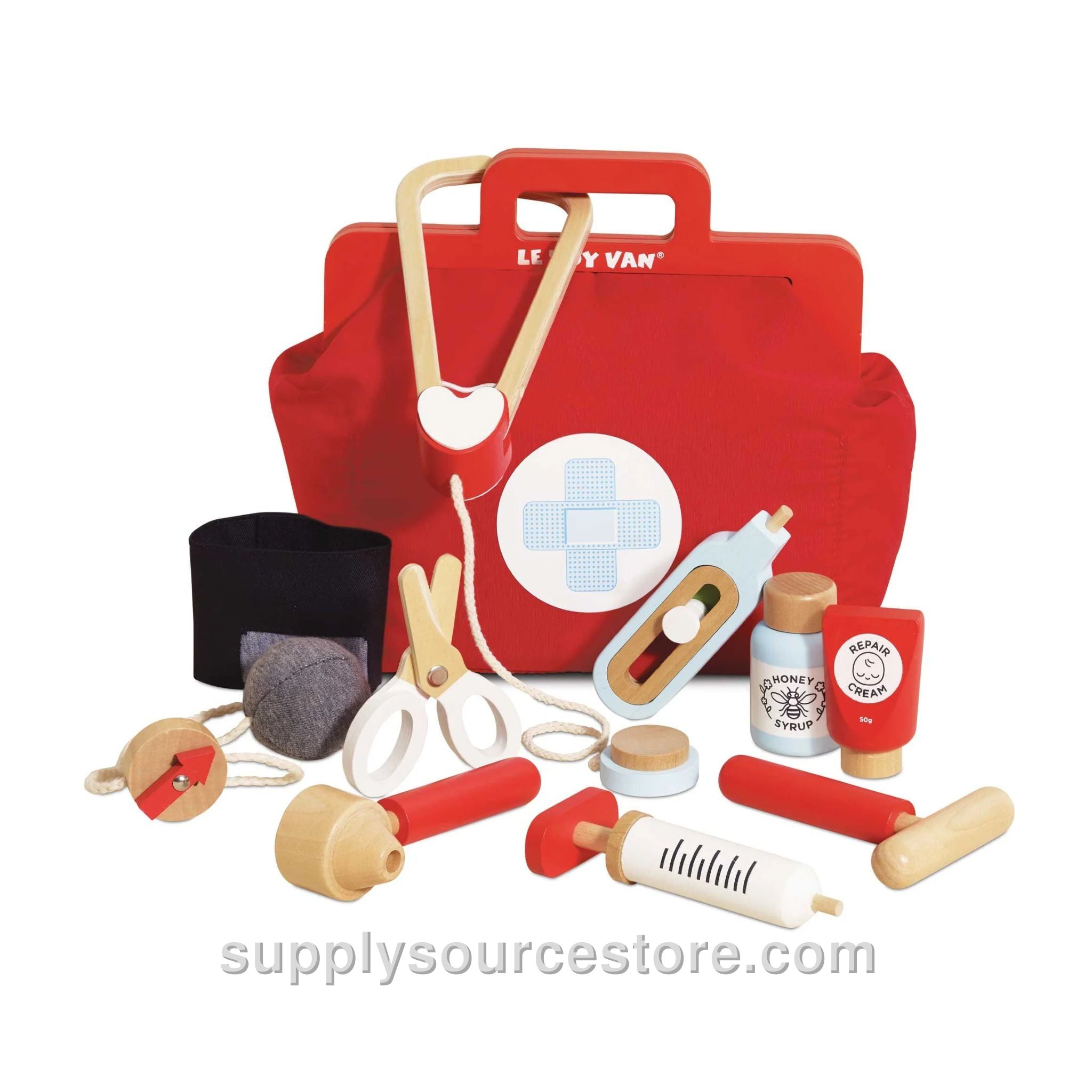 Vintage Wooden Doctor's Kit