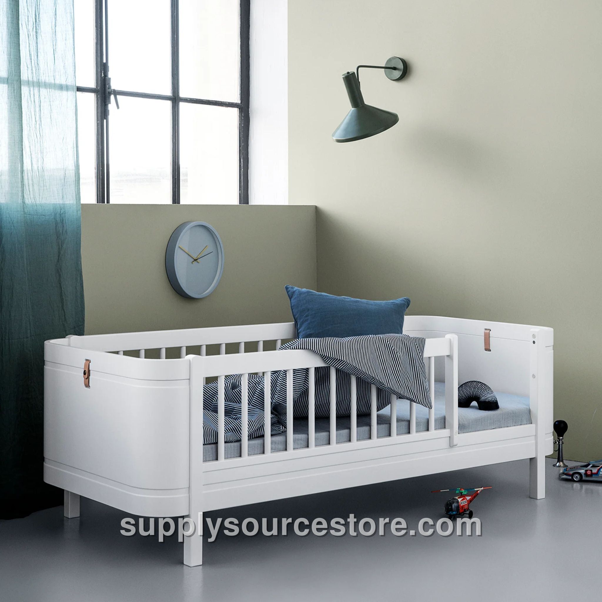 Wood Mini+ Junior Bed - White
