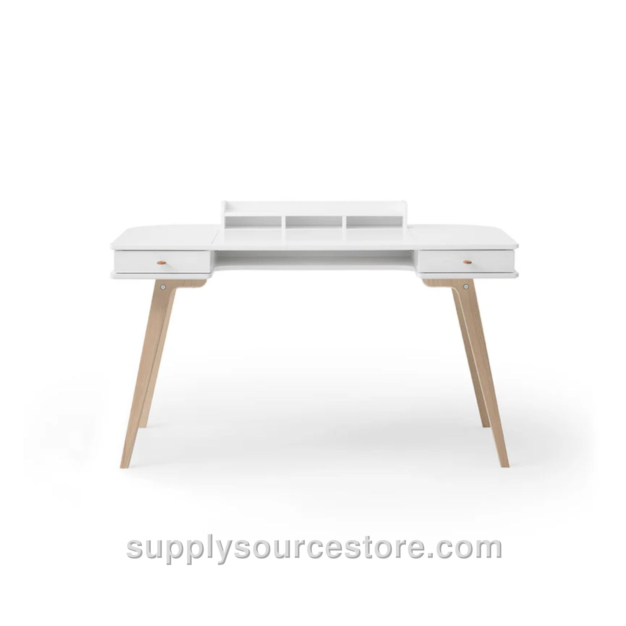 Wood Children's Desk - White/Oak
