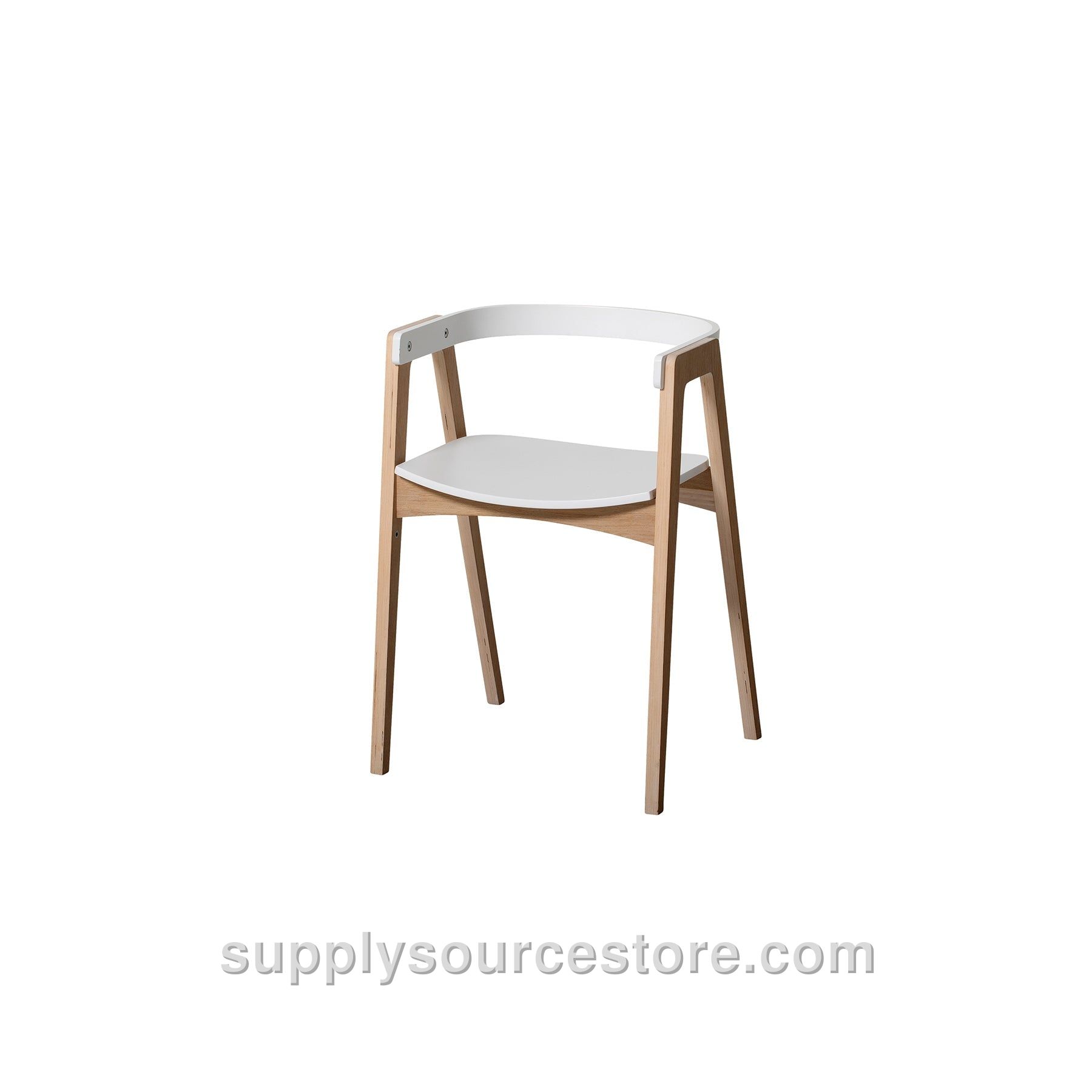 Children's Adjustable Wood Chair - White/Oak