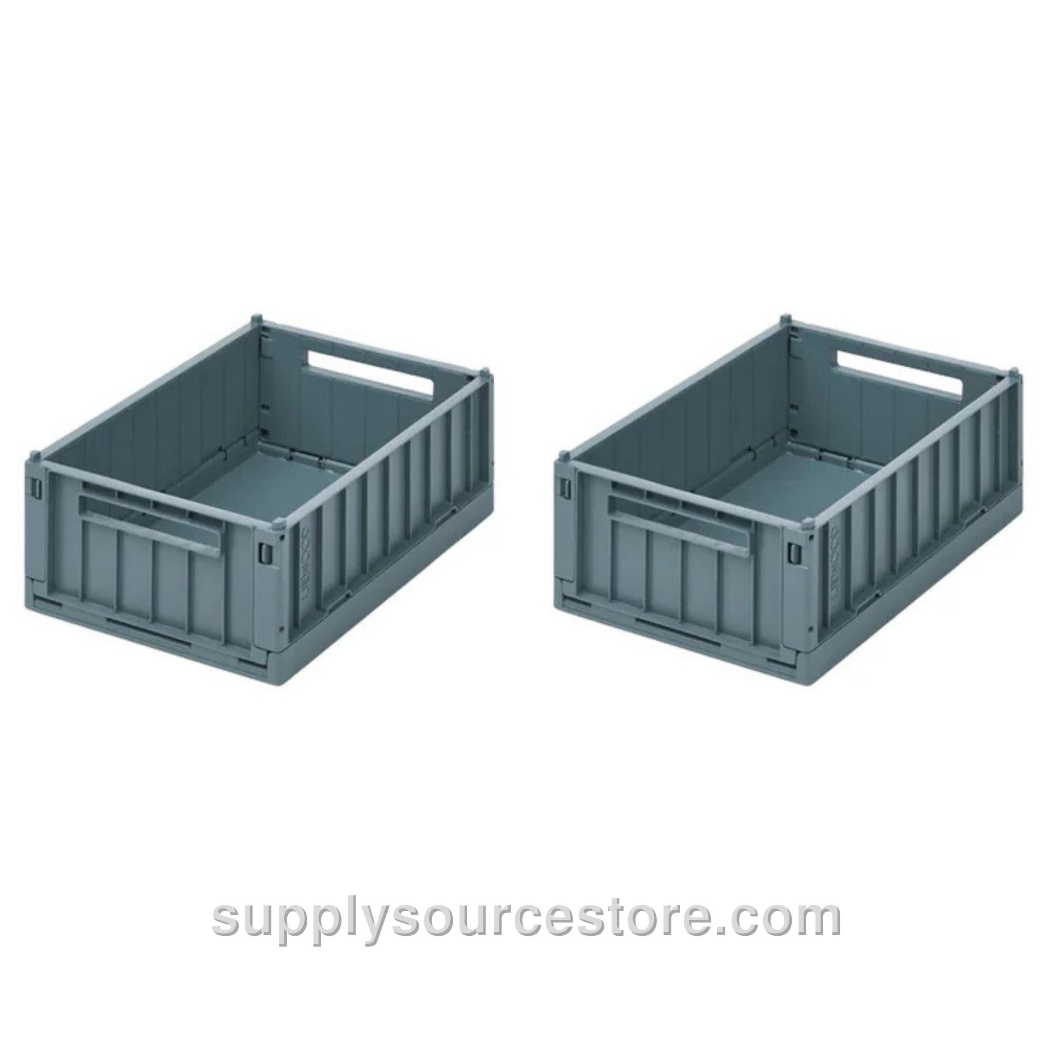 Weston Medium Storage Crate Set of 2 - Whale Blue