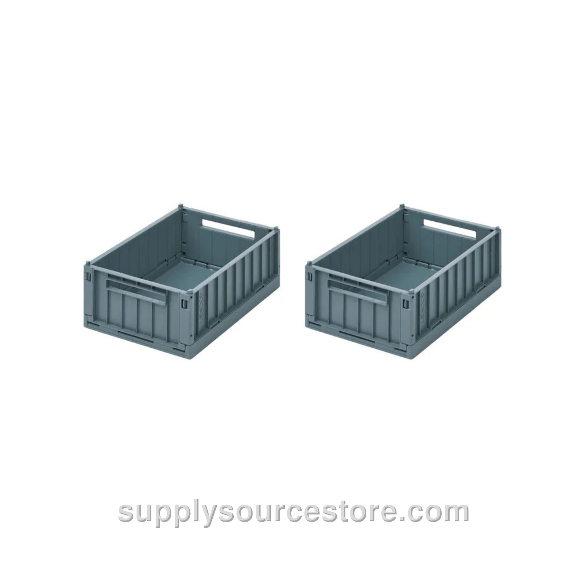 Weston Small Storage Crate Set of 2 - Whale Blue