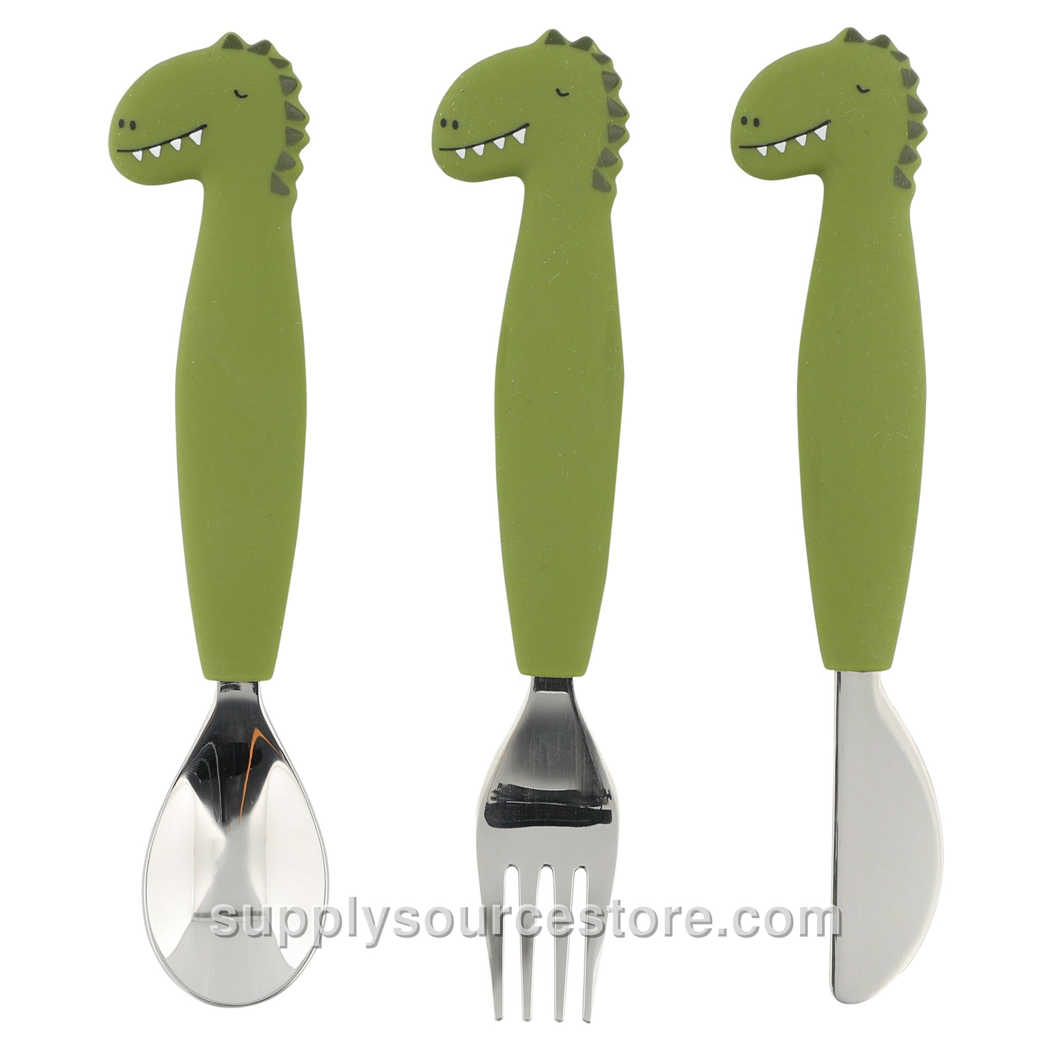 Silicone Cutlery Set 3-Pack - Mr. Dino