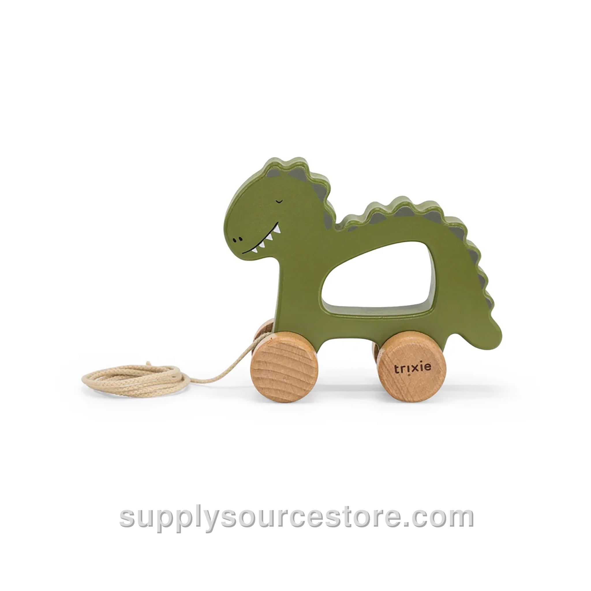 Wooden Pull Along Toy - Mr. Dino