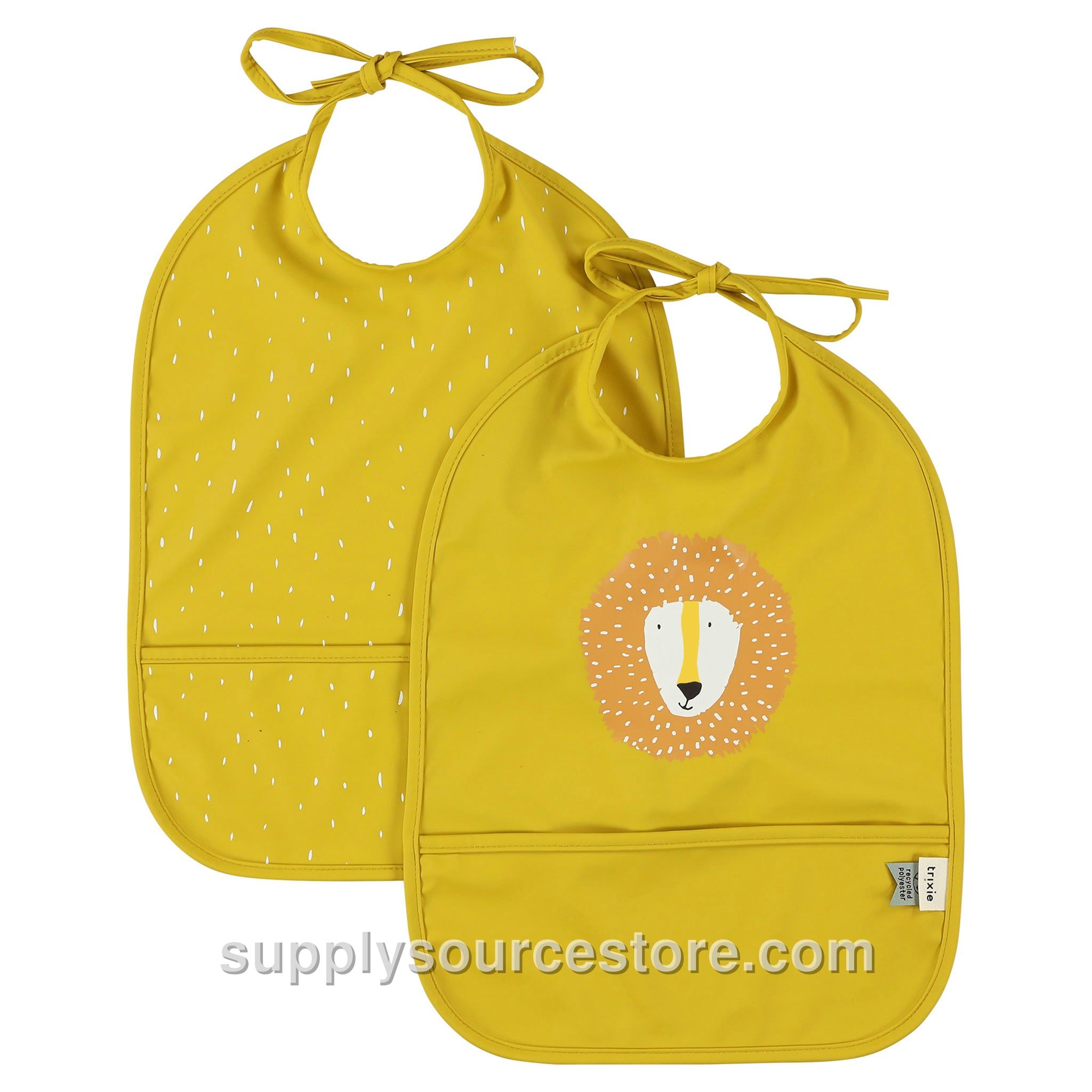 Waterproof Bib 2-Pack - Mr. Lion