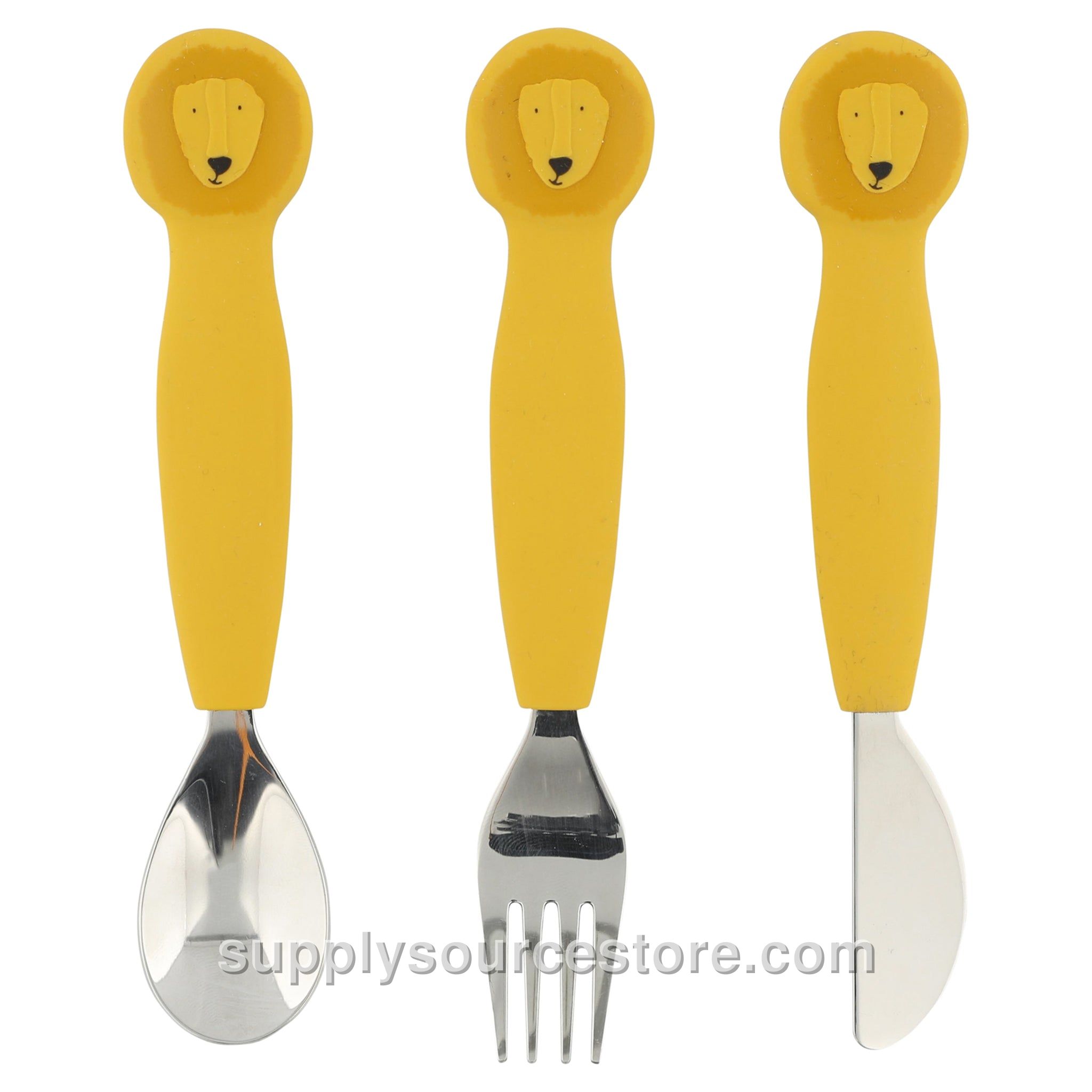 Silicone Cutlery Set 3-Pack - Mr. Lion