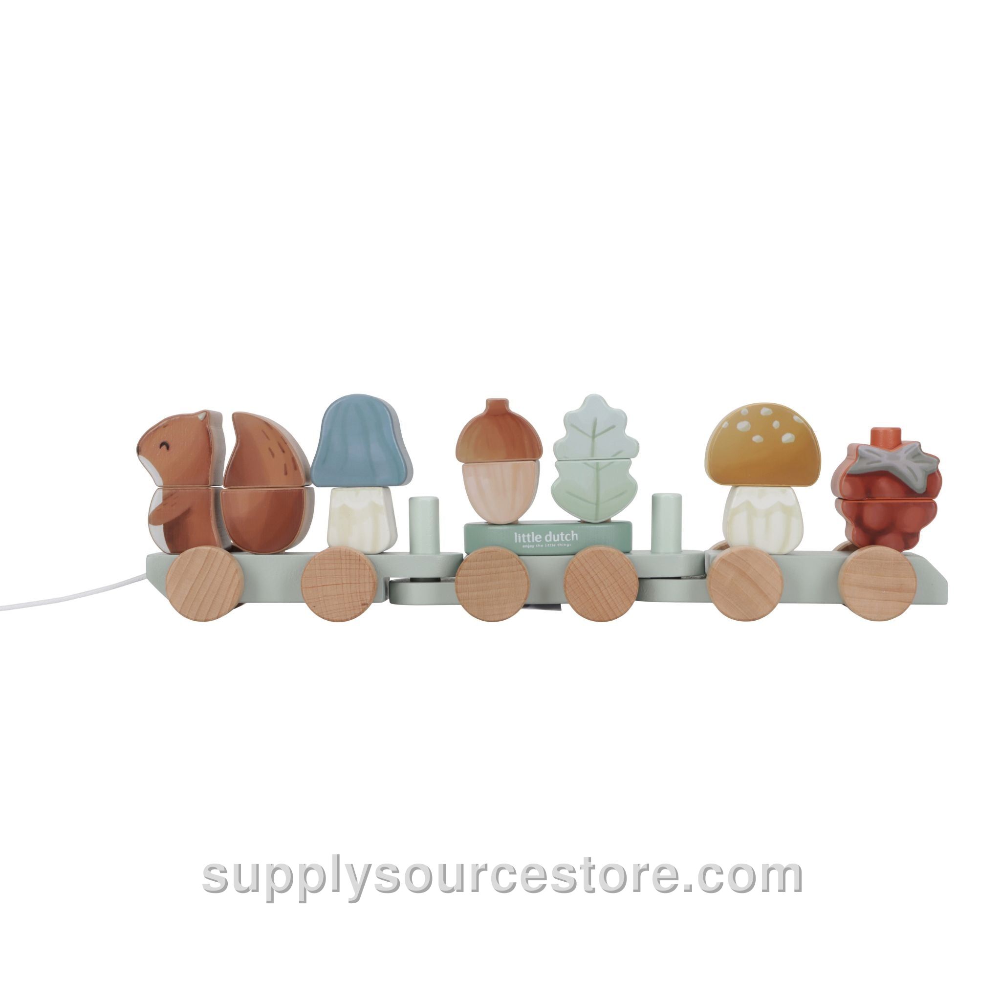 Squirrel Wooden Stacking Train - Forest Friends