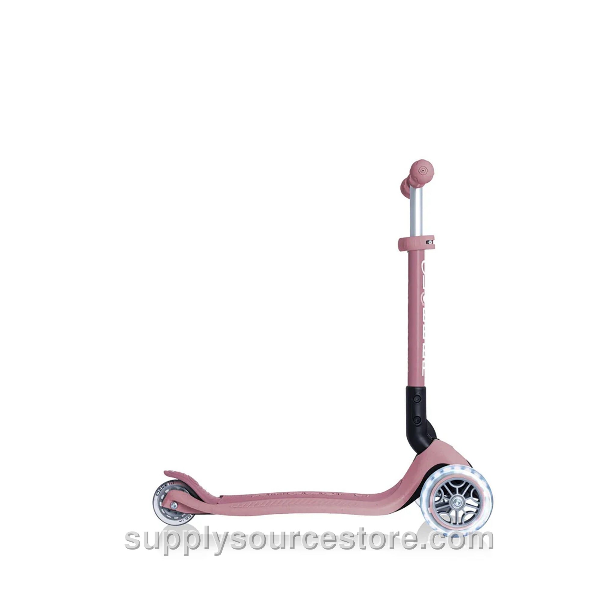Junior Foldable 3 Wheel Light Up Scooter - Eco - Berry