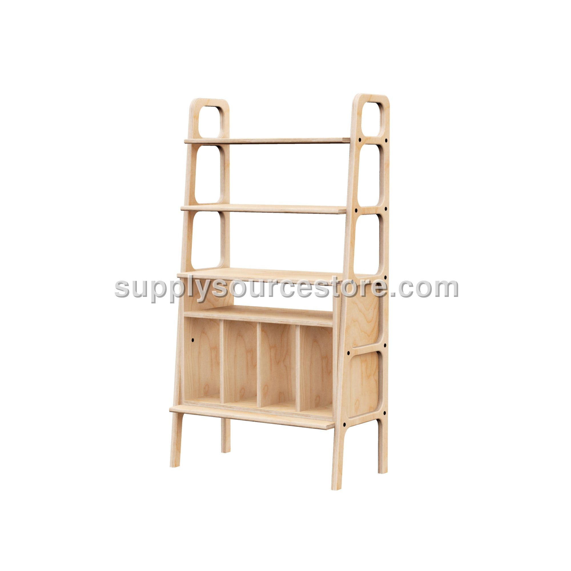 Bookcase Midi with vinyl