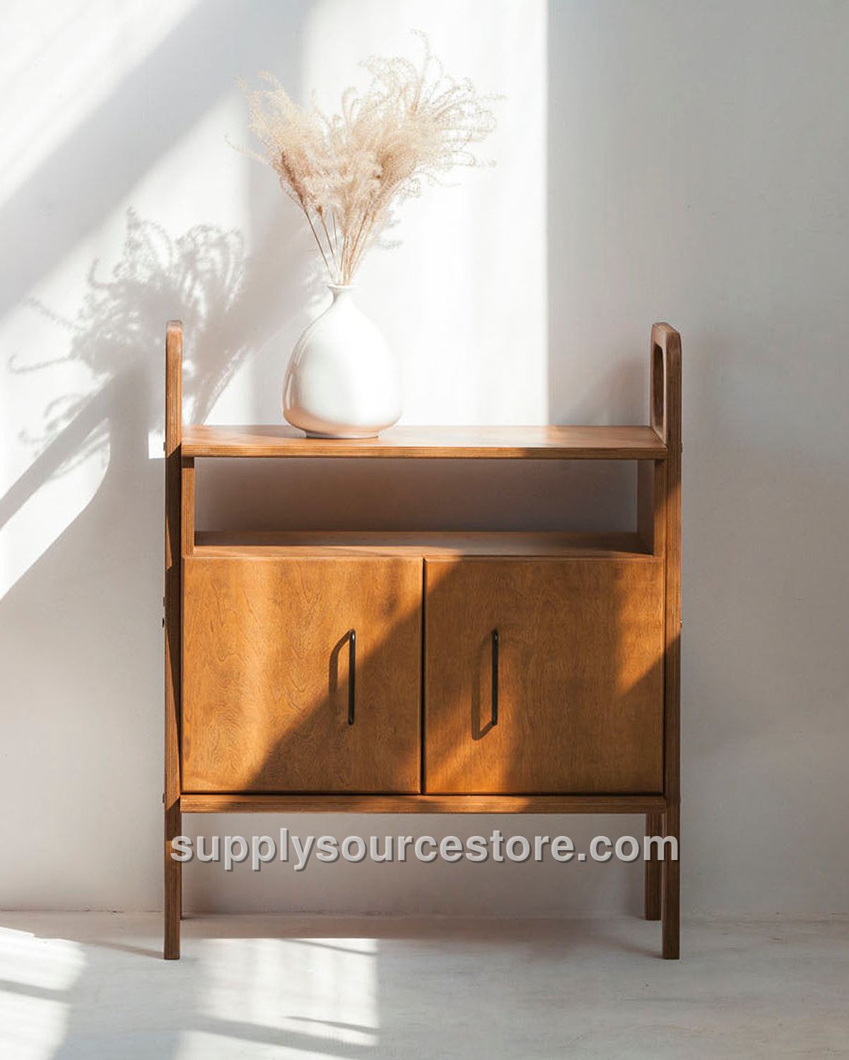 Mini Bookcase With Open Cabinet 90 cm (35.4 in)
