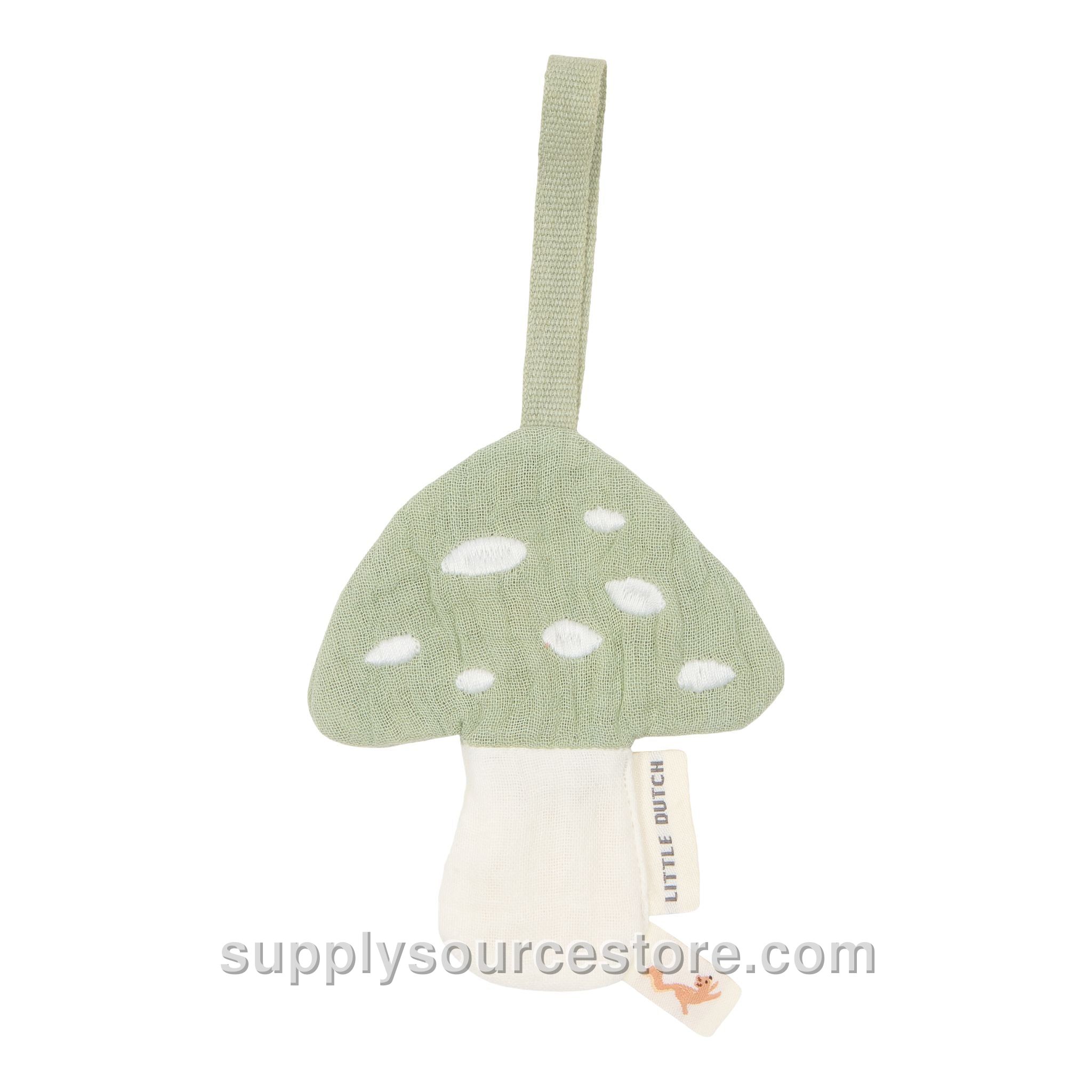 Muslin Pacifier Cloth - Mushroom