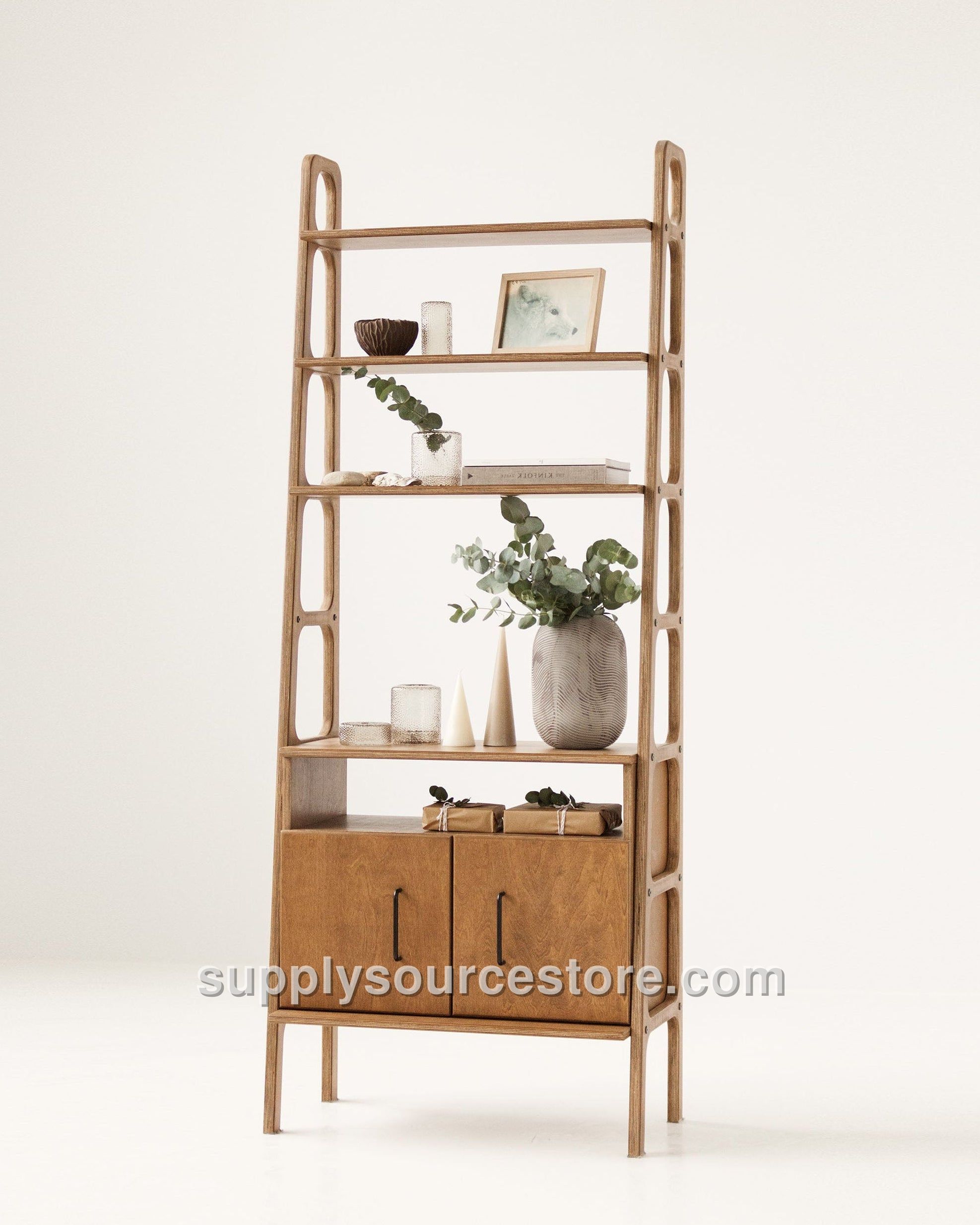 Maxi Bookcase with open cabinet · 190 cm (74.8 in)