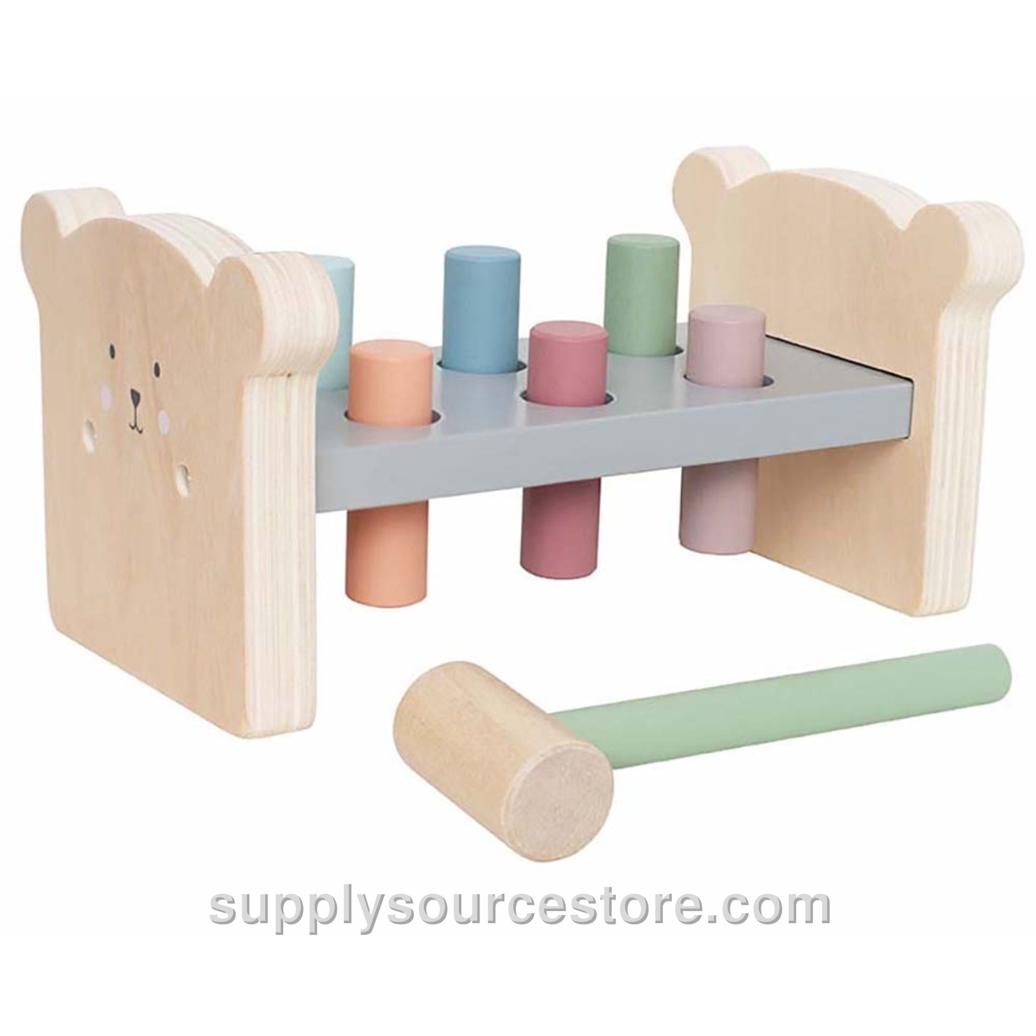 Peg Hammering Toy - Teddy