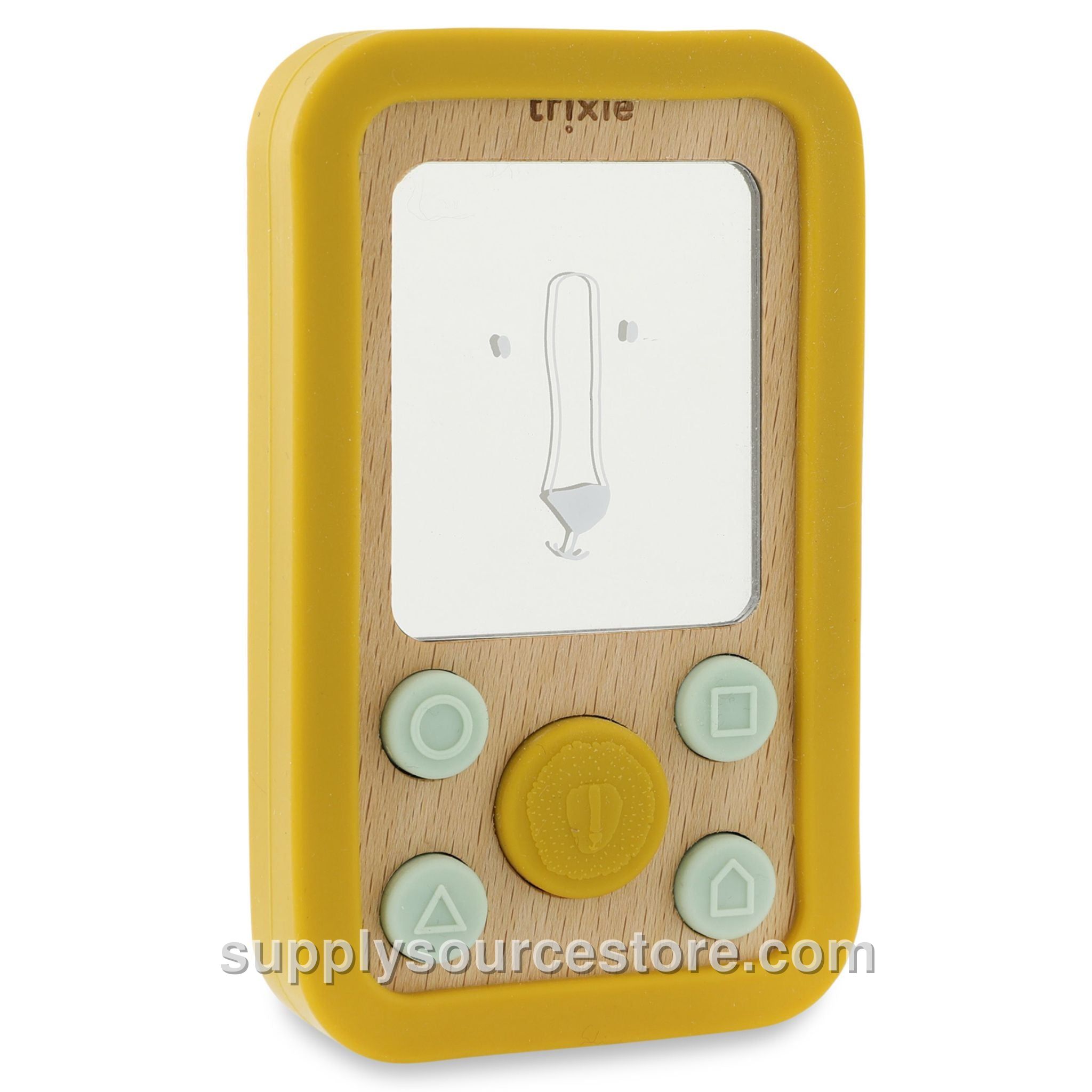 Wooden Silicone Baby Phone - Mr Lion