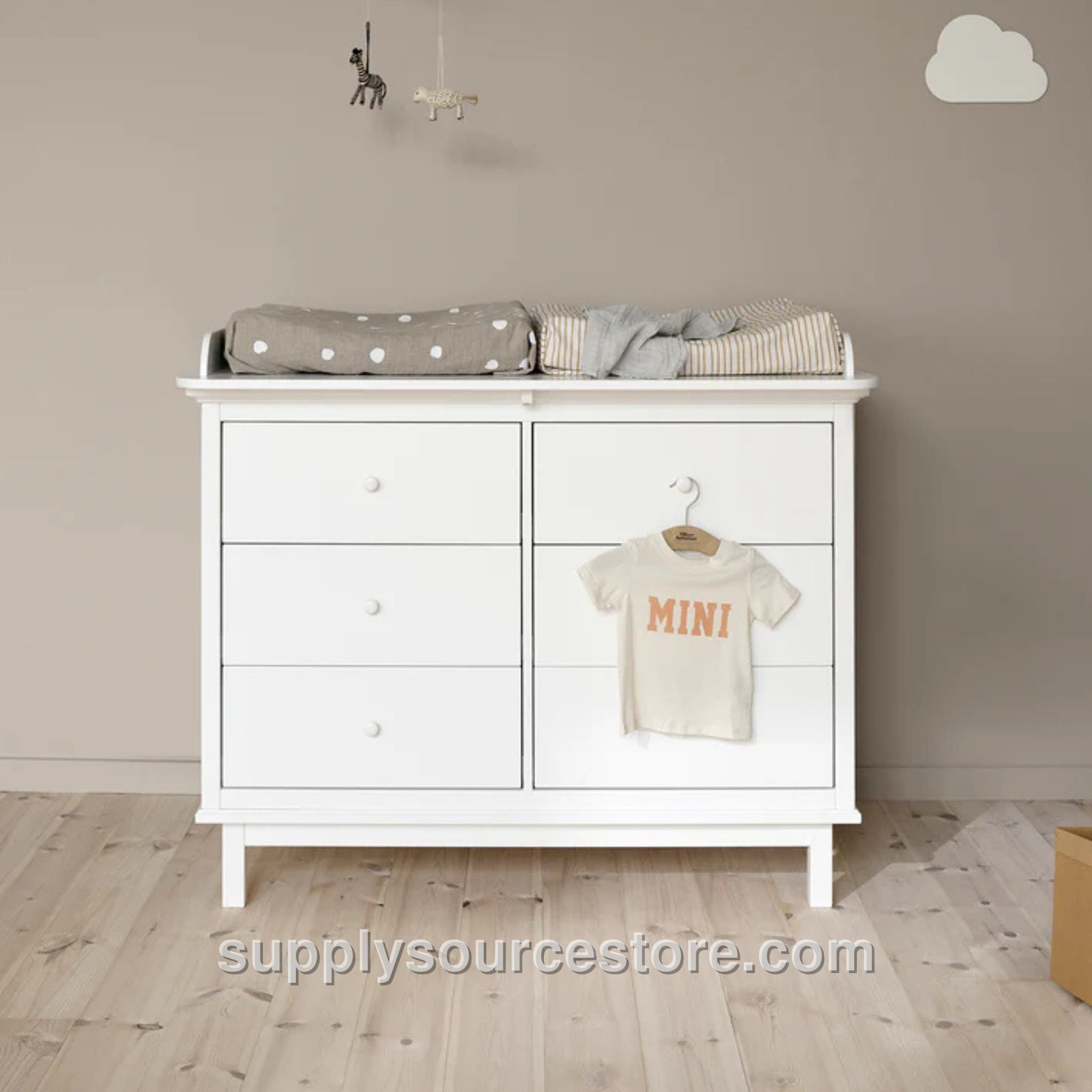 Seaside 6 Drawer Nursery Dresser & Changer