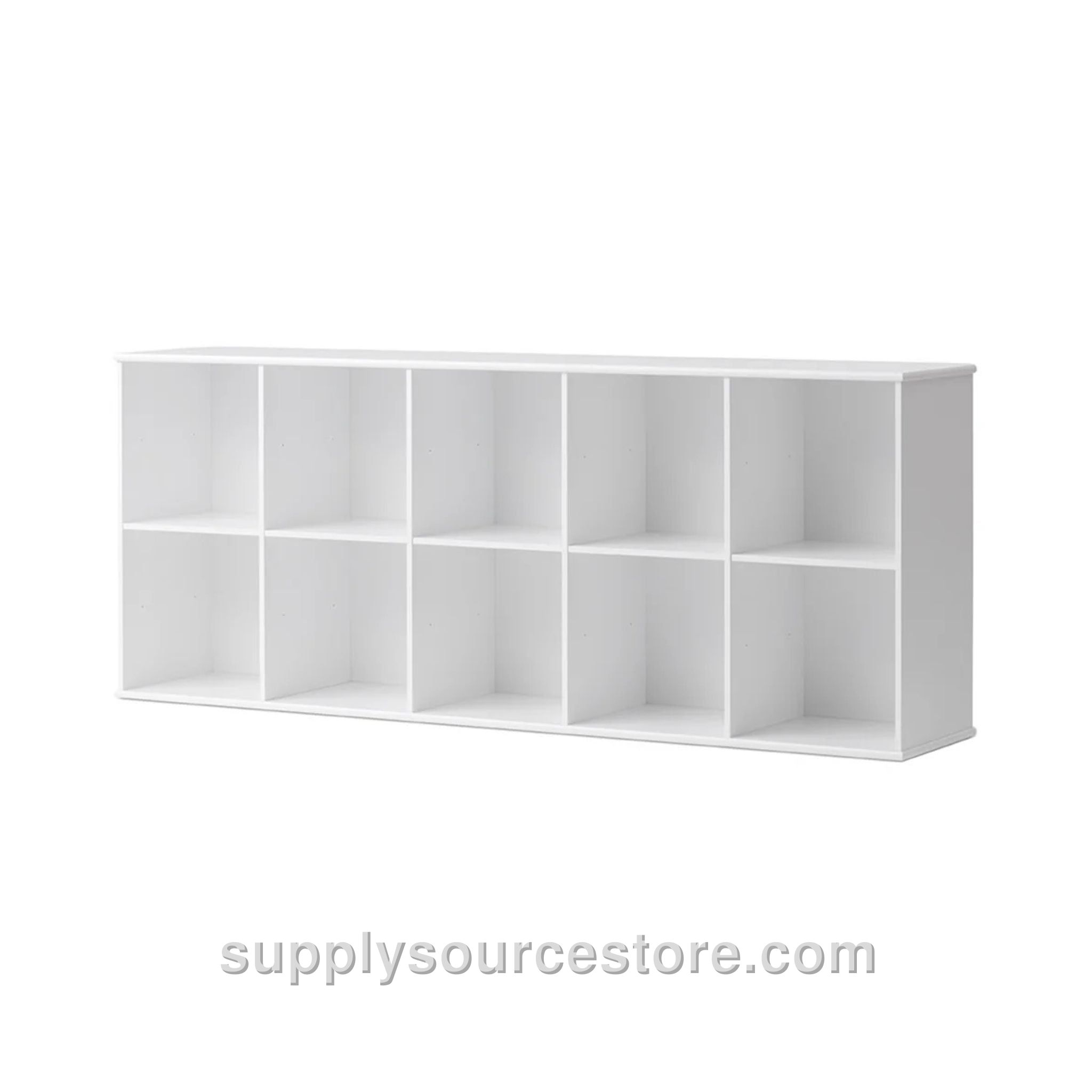 Wood Wall Shelving Unit - 5x2