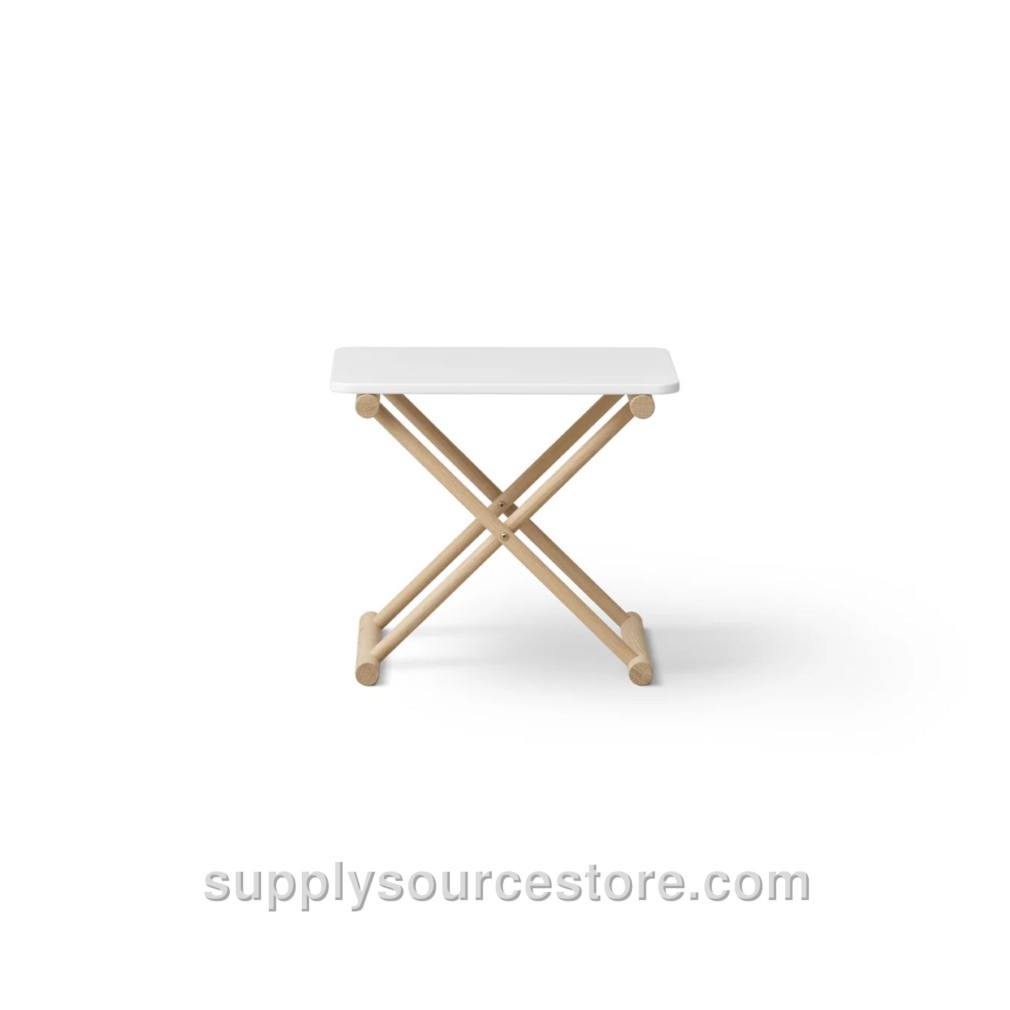 Camp Table Low - White/Oak