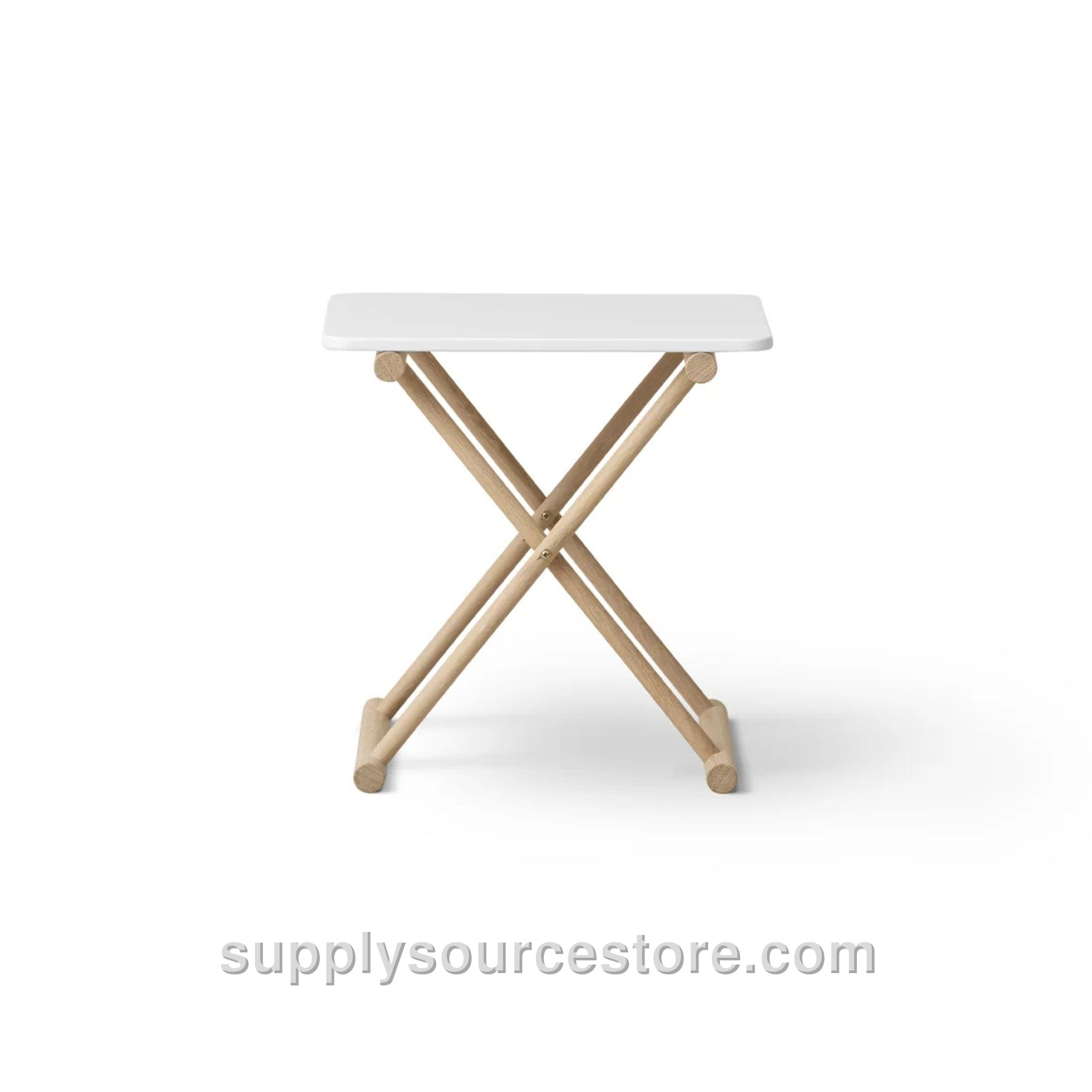 Camp Table High - White/Oak