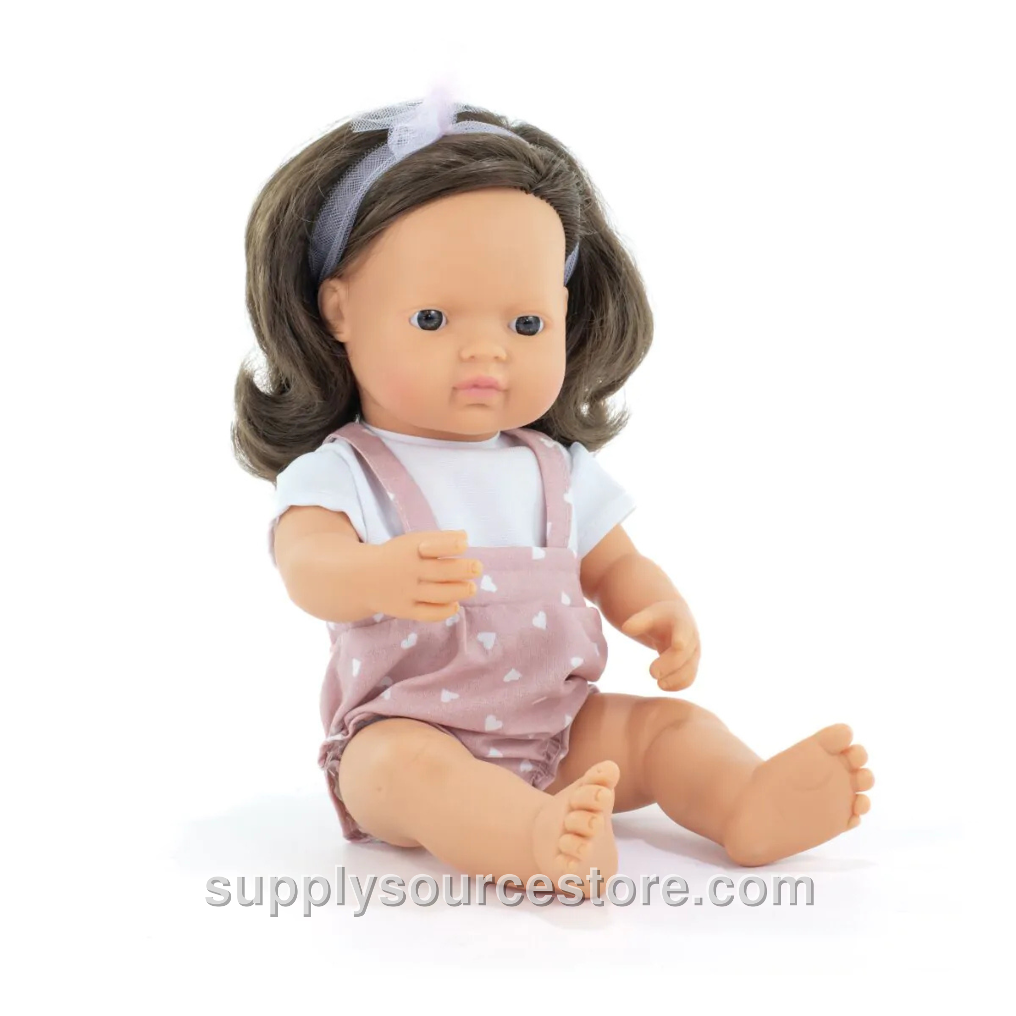 Caucasian Brown Hair Girl Doll - 38cm (15 in)