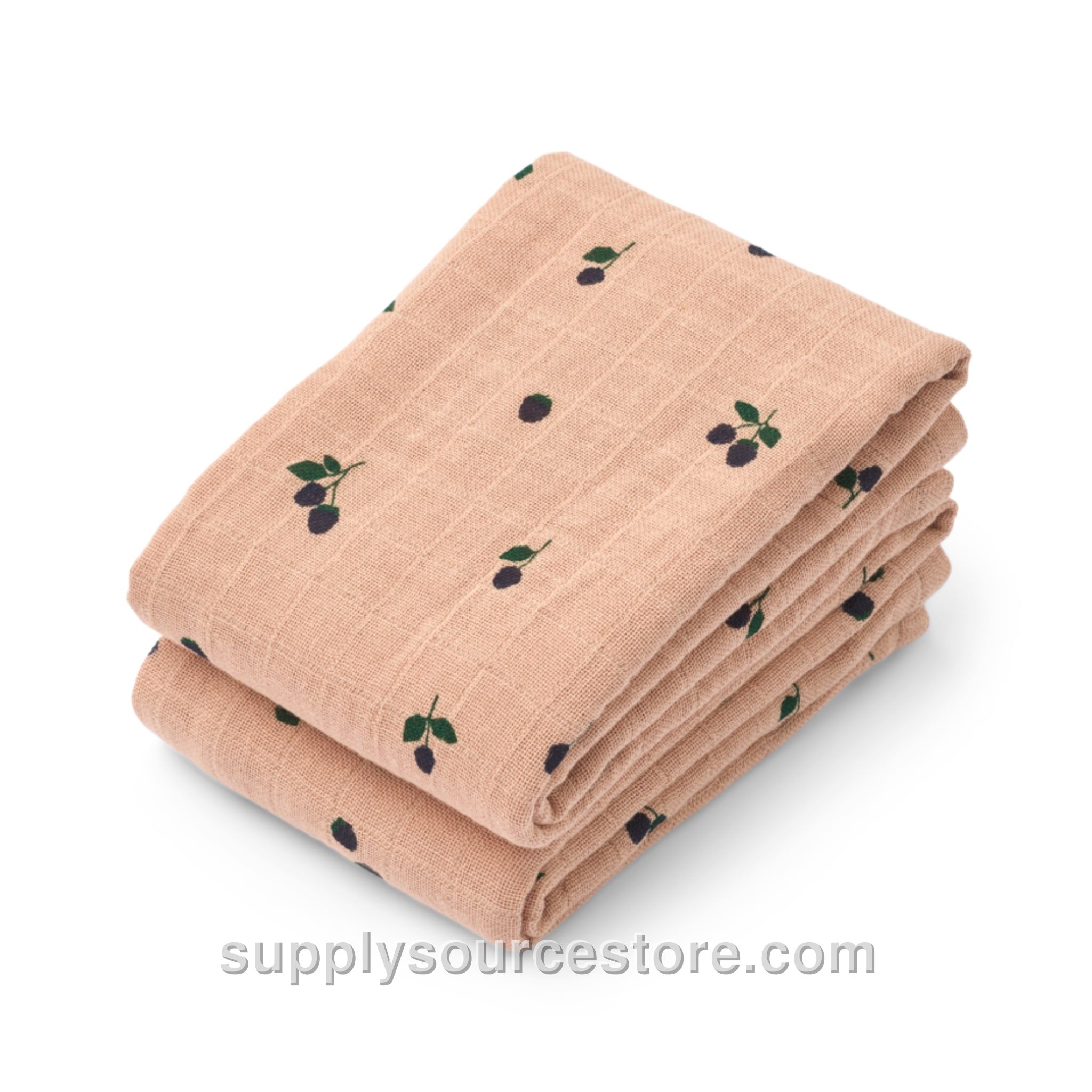 Lewis Muslin Cloth 2 Pack - Mini Berry / Pale Tuscany