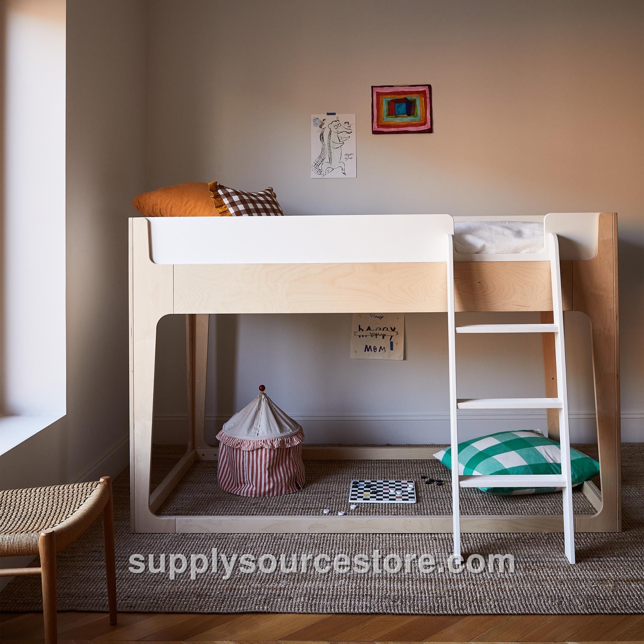 Perch Nest Bed - White/Birch