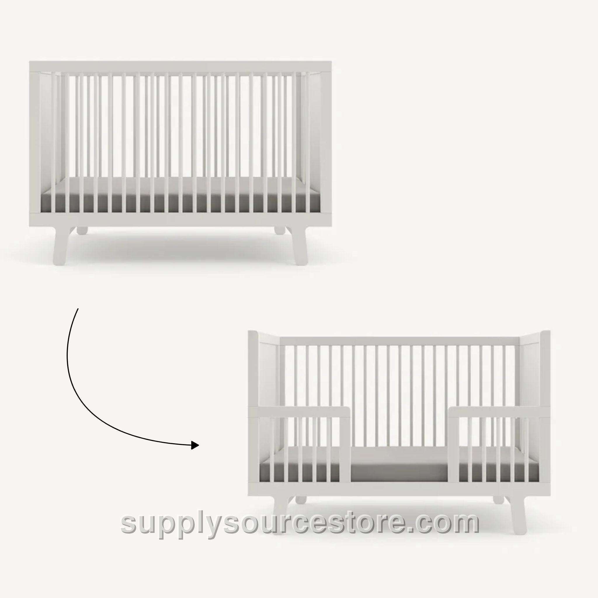 Sparrow Cot Bed Conversion Kit - White
