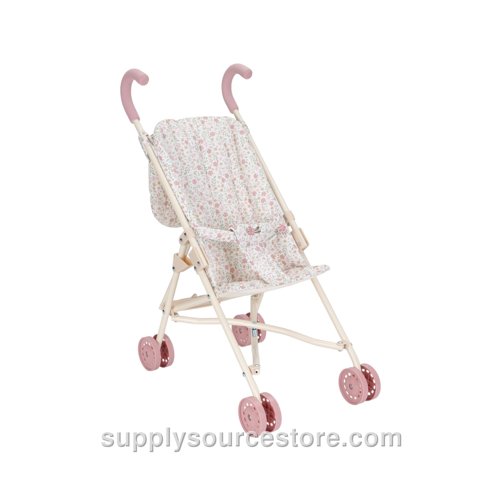 Metal Doll Stroller - White