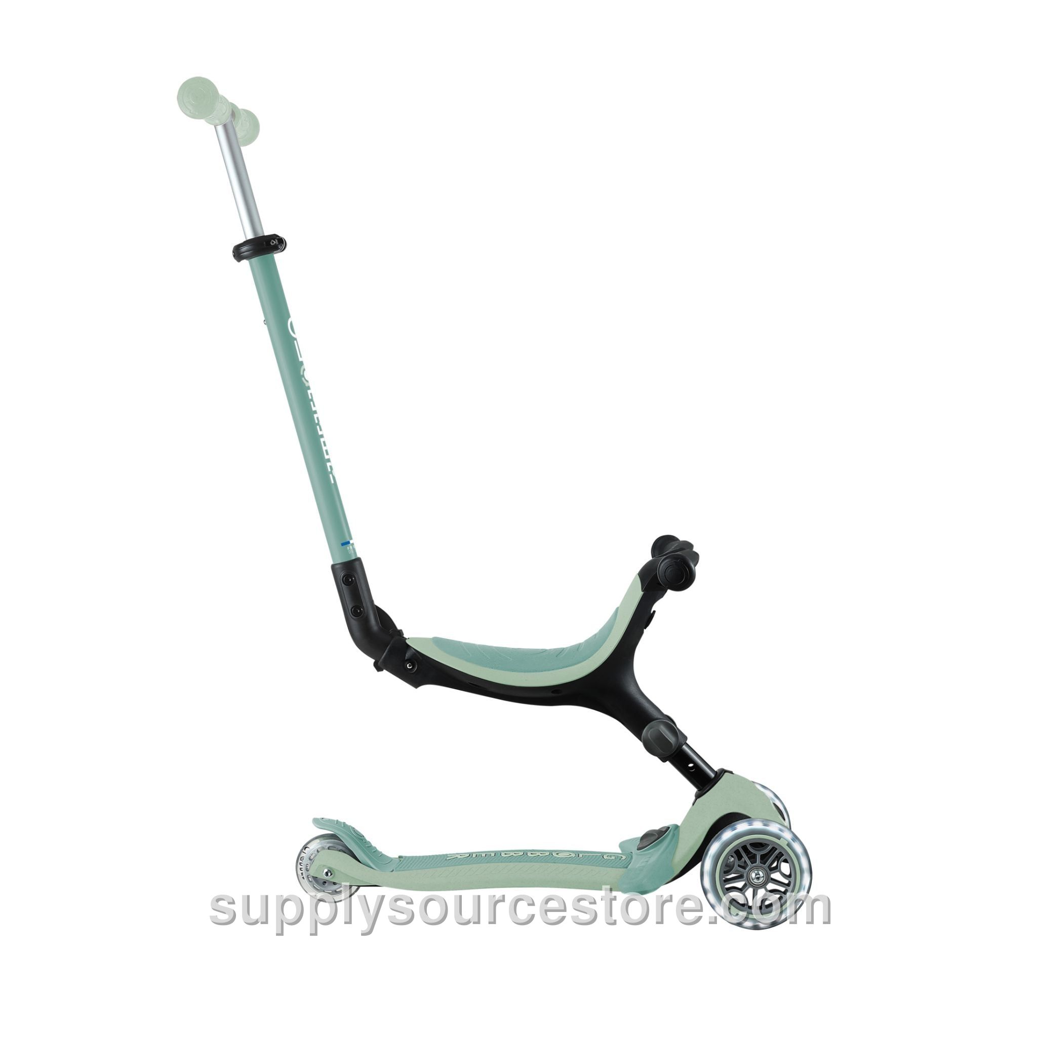 Go Up Foldable Eco Scooter With Lights - Pistachio