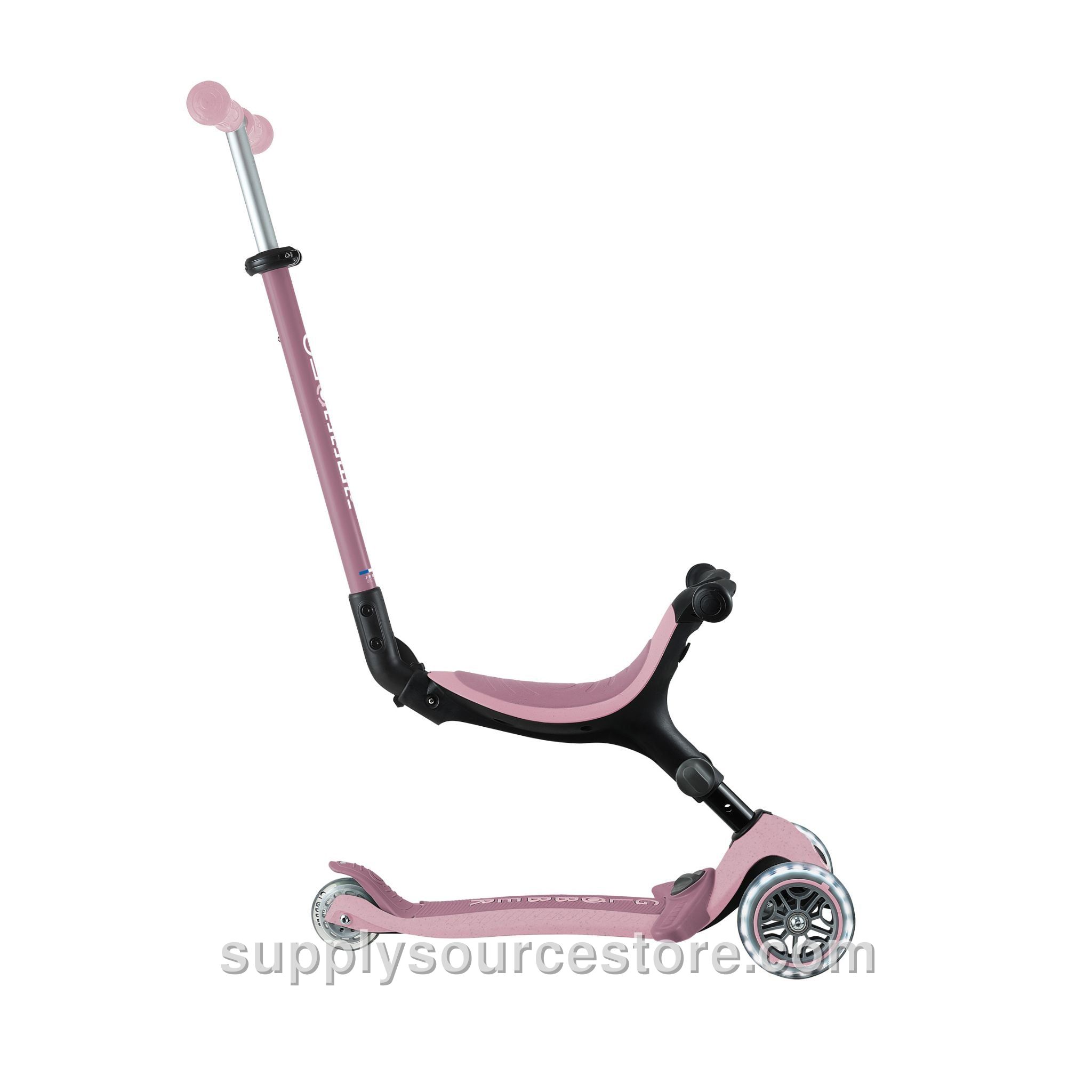 Go Up Foldable Eco Scooter With Lights - Berry