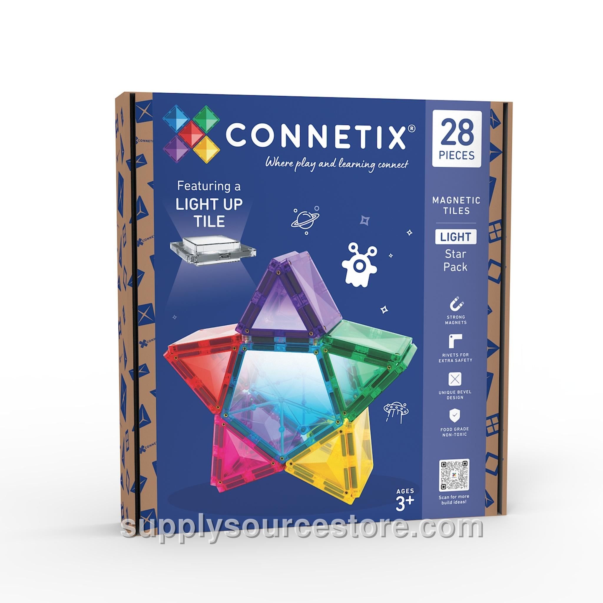 Magnetic Tiles 28 Piece Light Star Pack