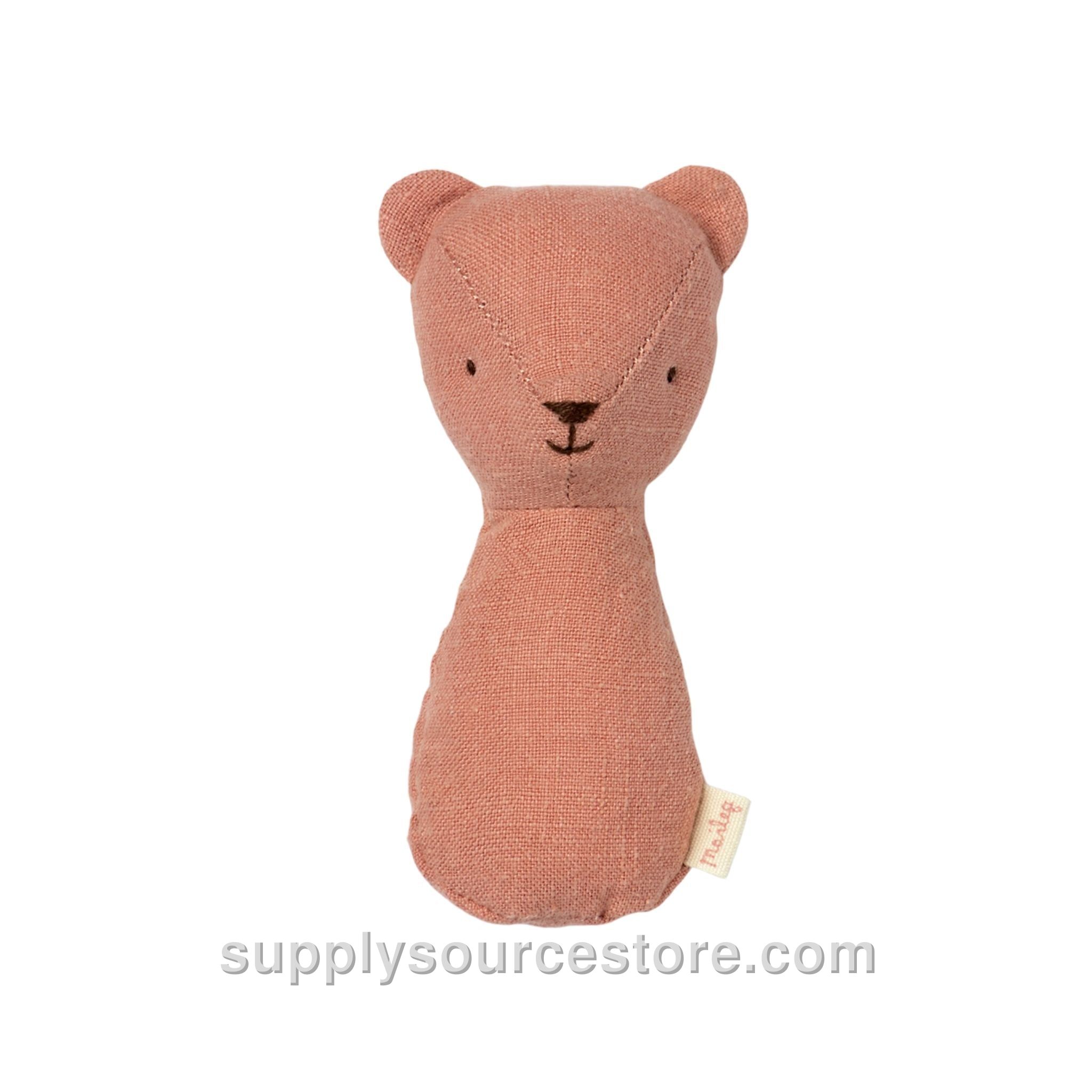 Lullaby Friends Teddy Rattle - Old Rose