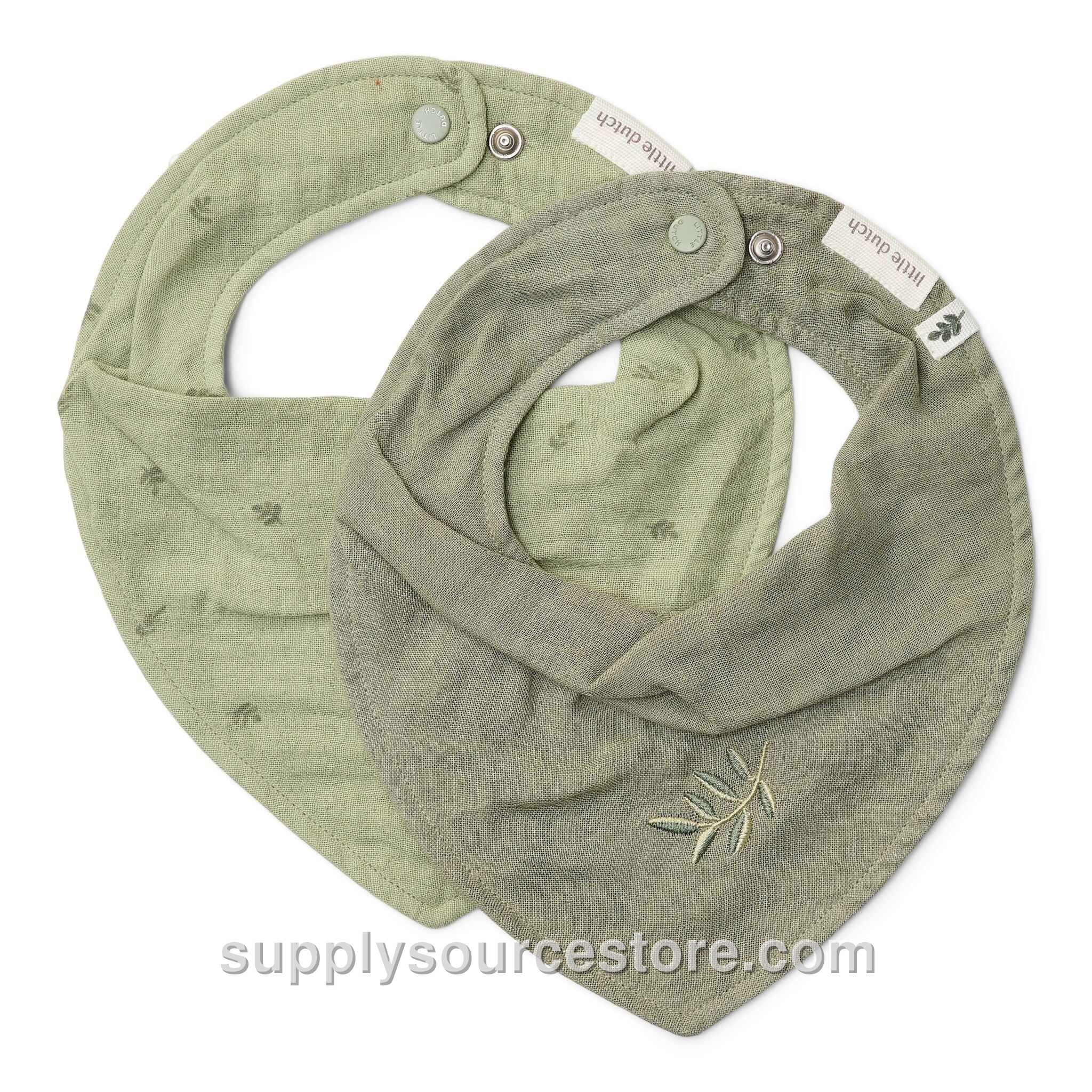 Bandana Bib 2 Pack - Pure Sage