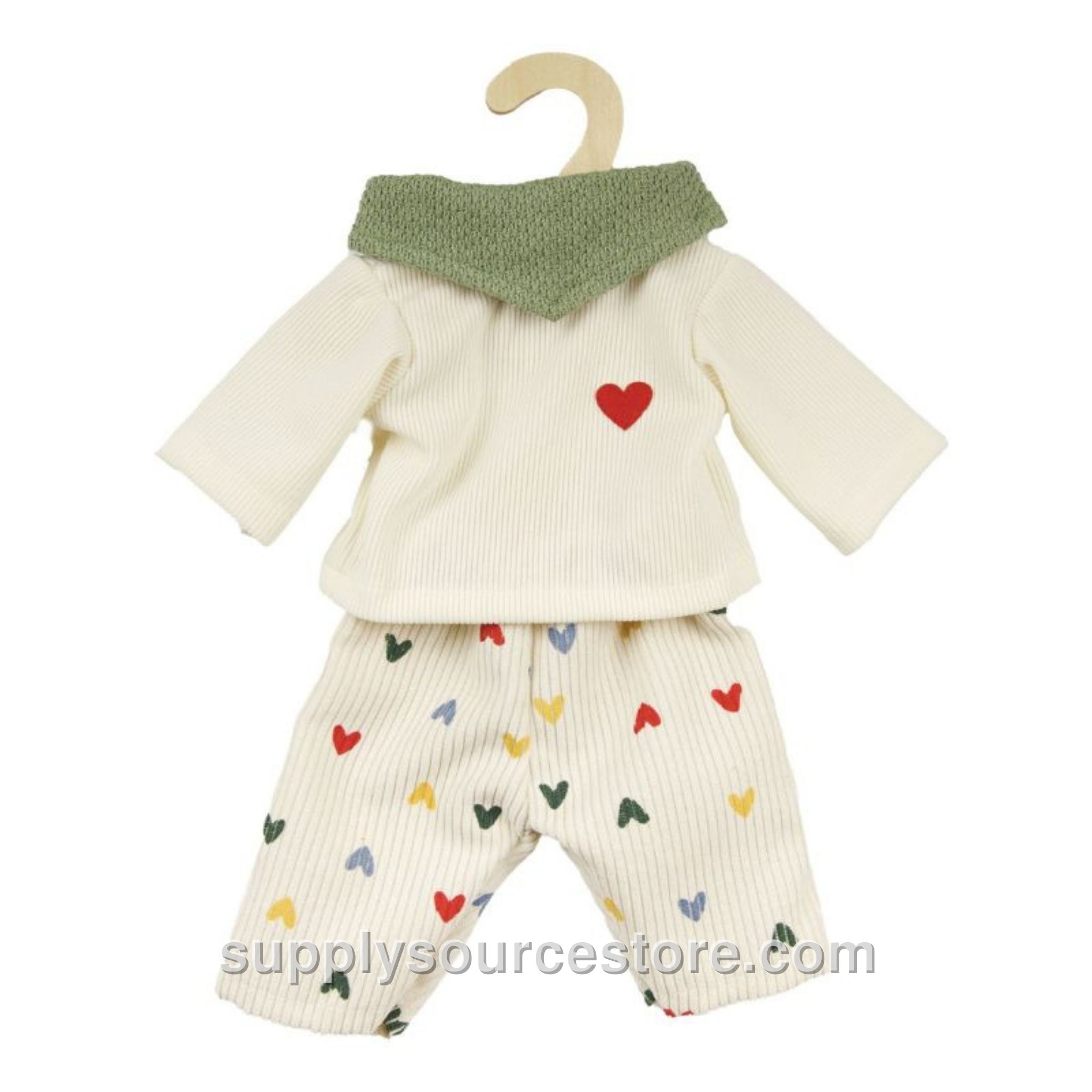 Doll Corduroy Trouser Set - Heart Confetti