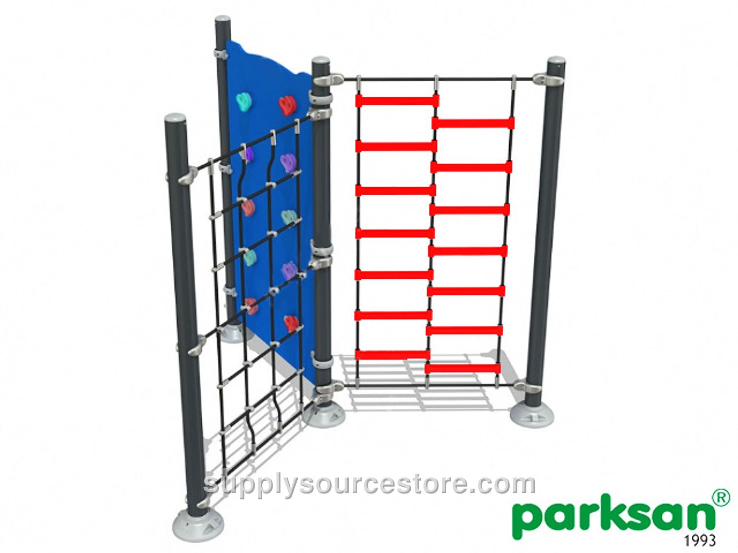 Rope and Metal Climbing Wall