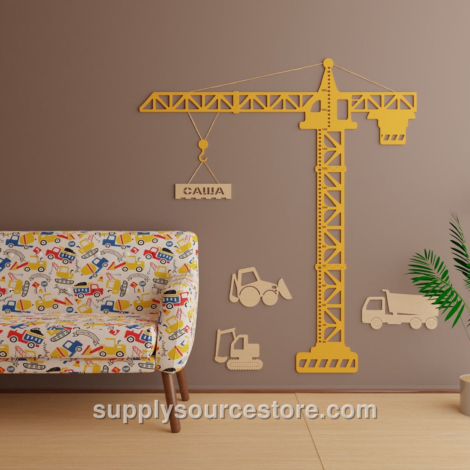 Whale - Wooden Height Chart | Growth Chart
