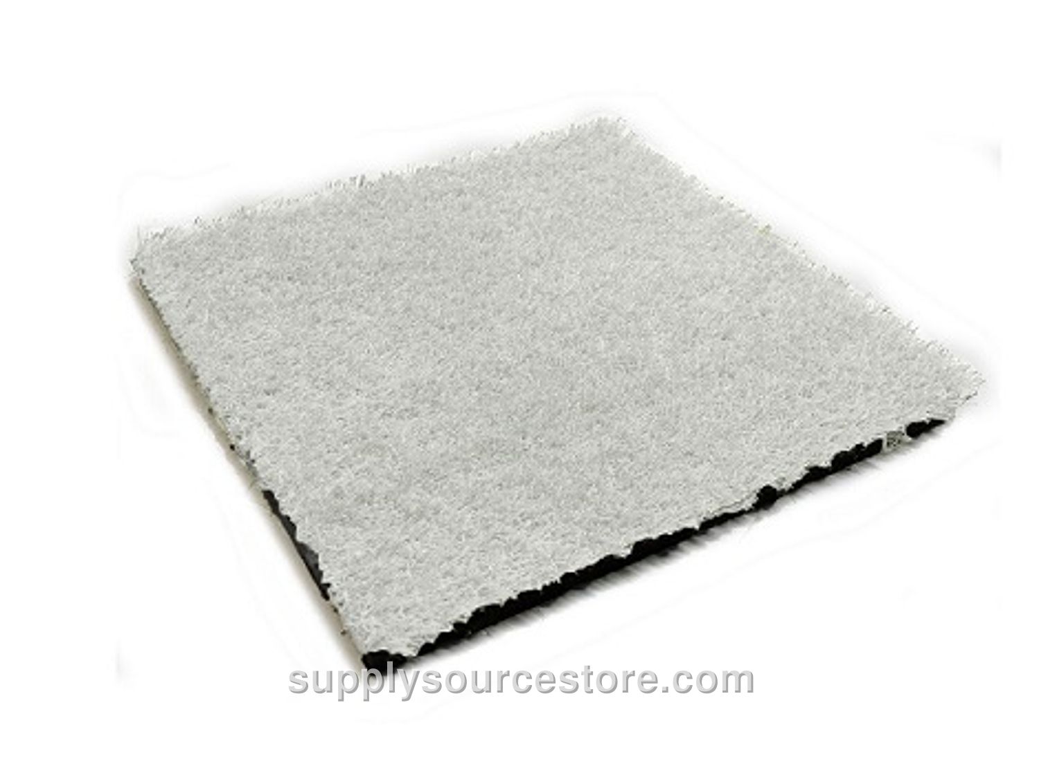 Artificial Grass Covered Rubber Square Flooring (50×50) Black + White