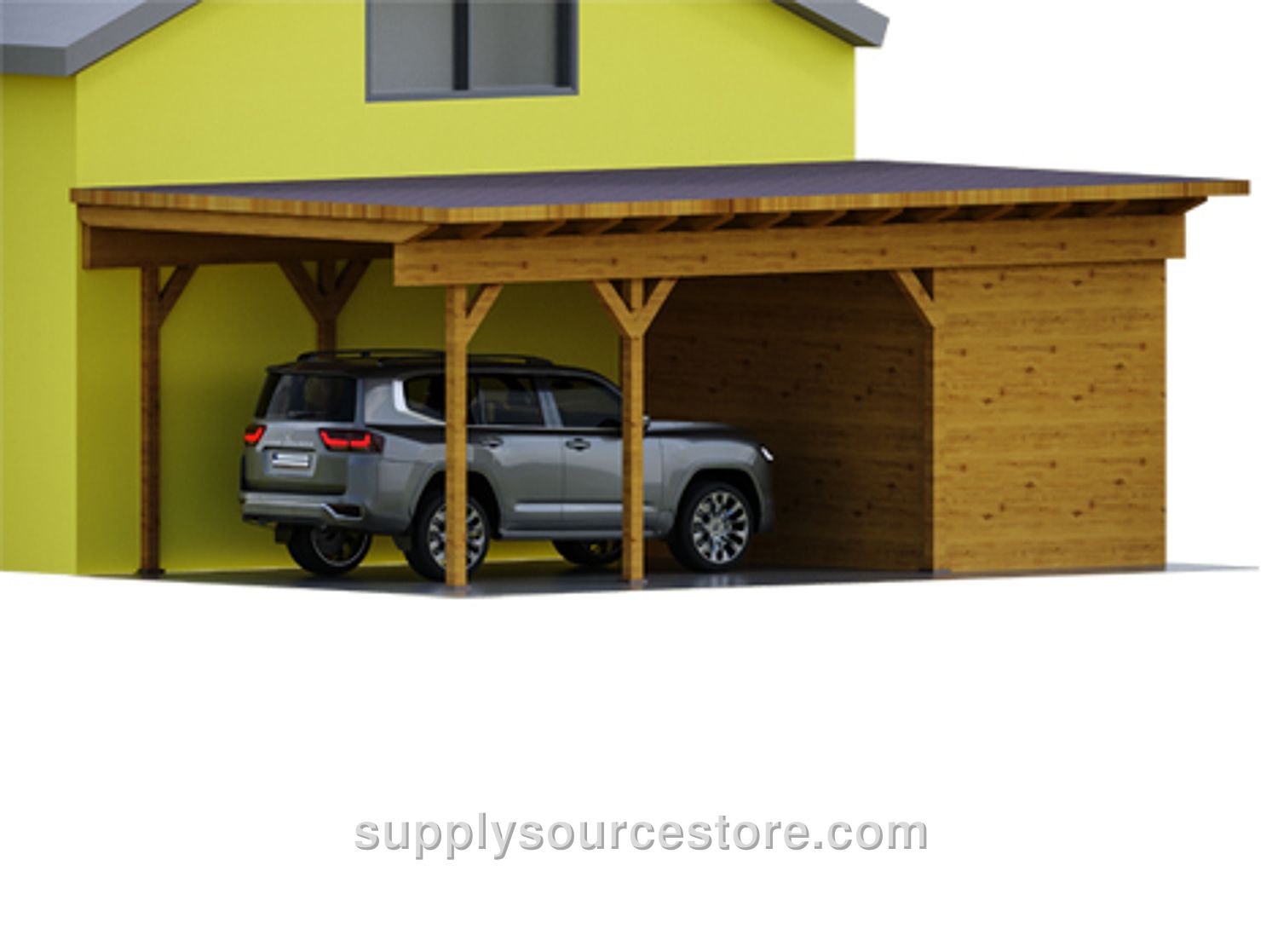 Wooden Car Garage and Storage