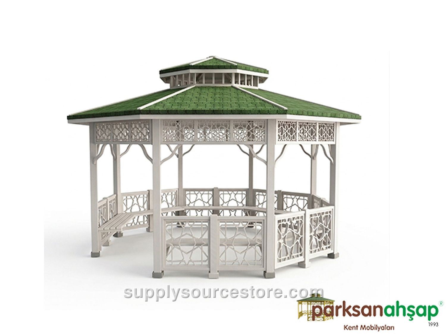 Wooden Octagonal Gazebo 300(L) x 300(W) x 330(H)