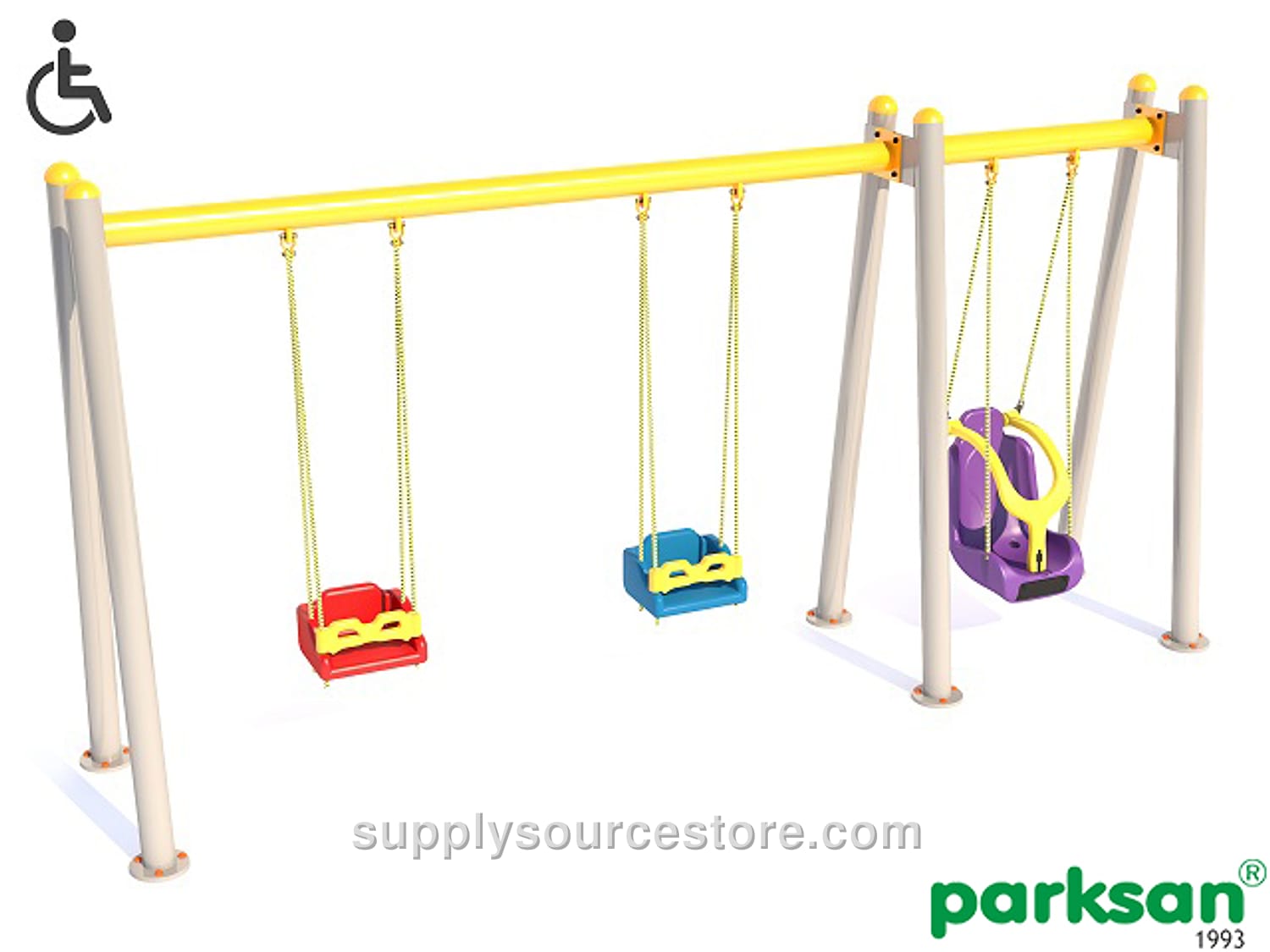 Inclusive Park Swing (Triple)