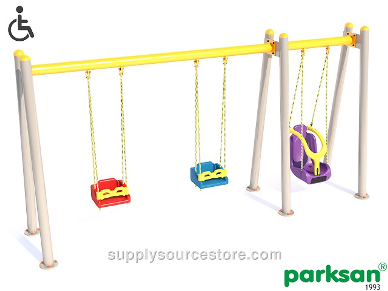 Accessible Park Swing (Set of Three)