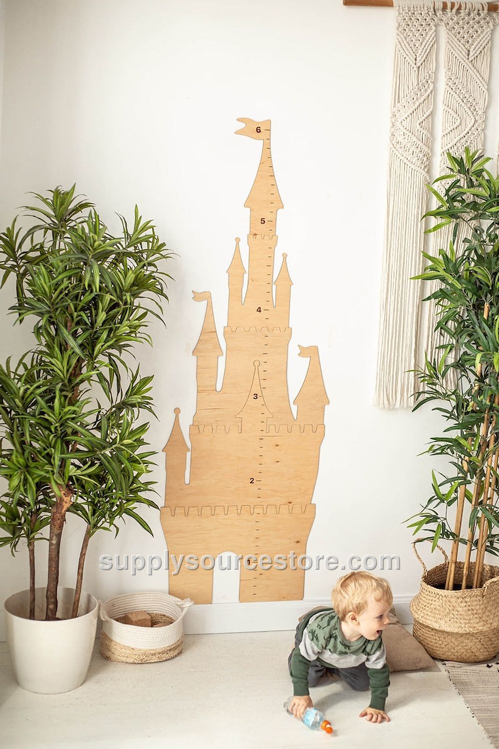 Cactus - Wooden Height Chart | Growth Chart