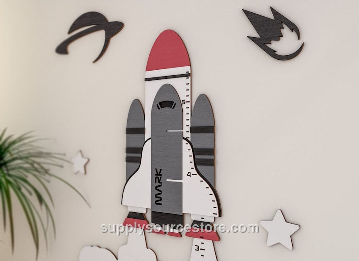 Mountains - Wooden Height Chart | Growth Chart