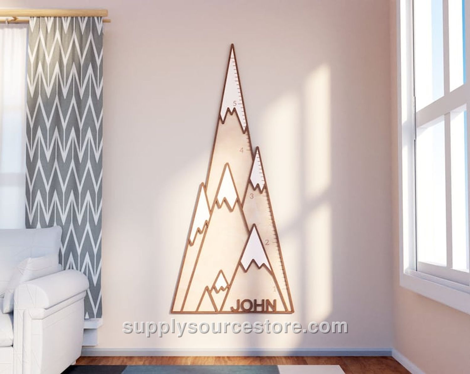 Sea Turtle - Wooden Height Chart | Growth Chart